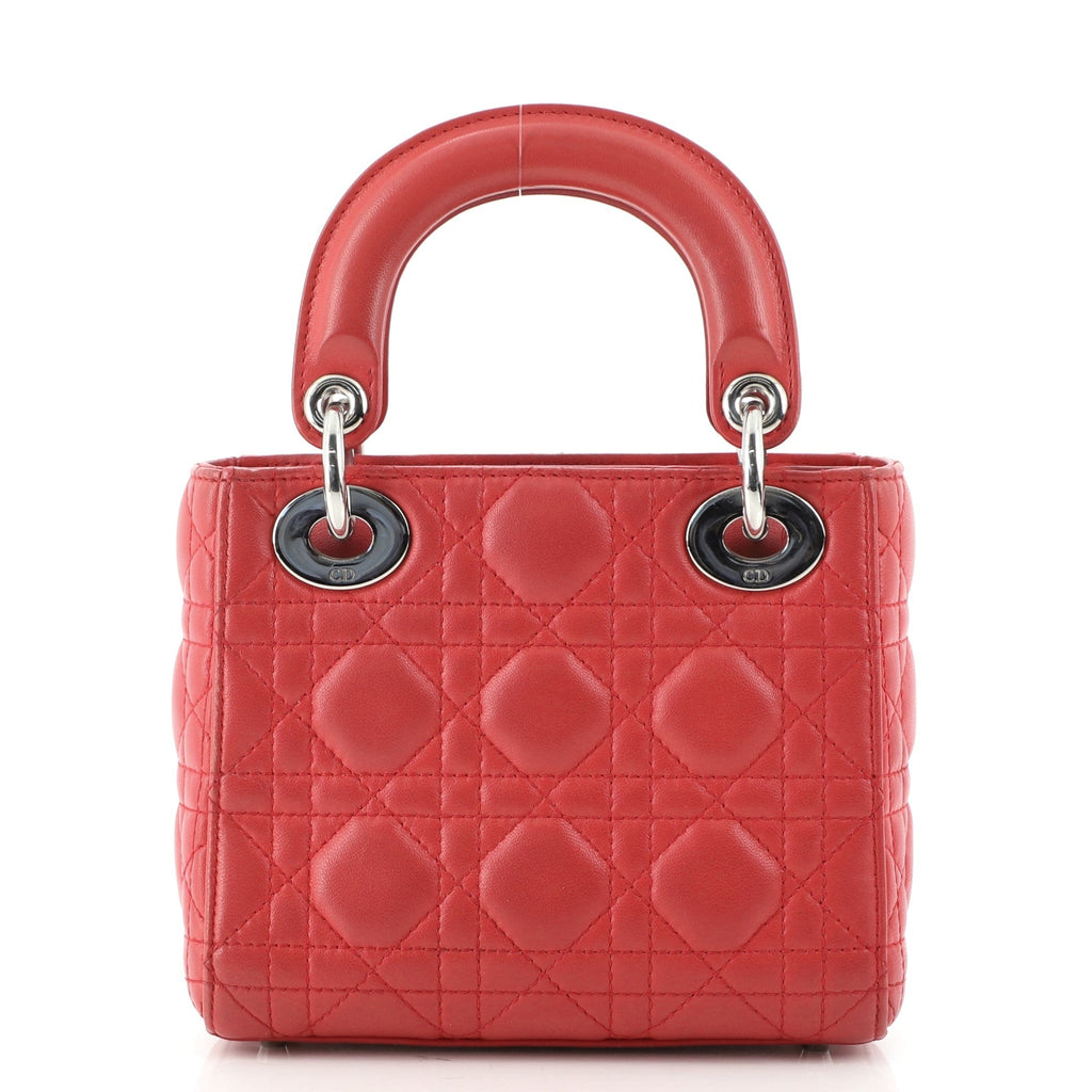 Lady Dior Bag Cannage Quilt Lambskin Mini