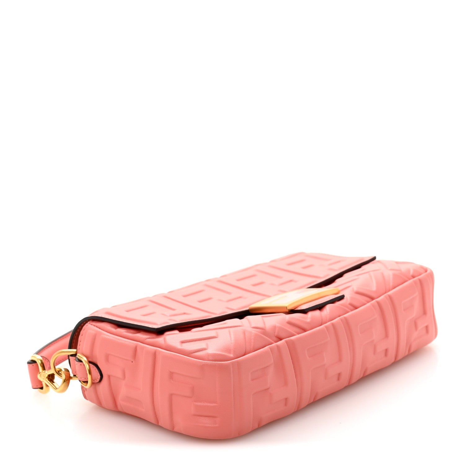 Nappa FF 1974 Embossed Baguette Rosa Pesca