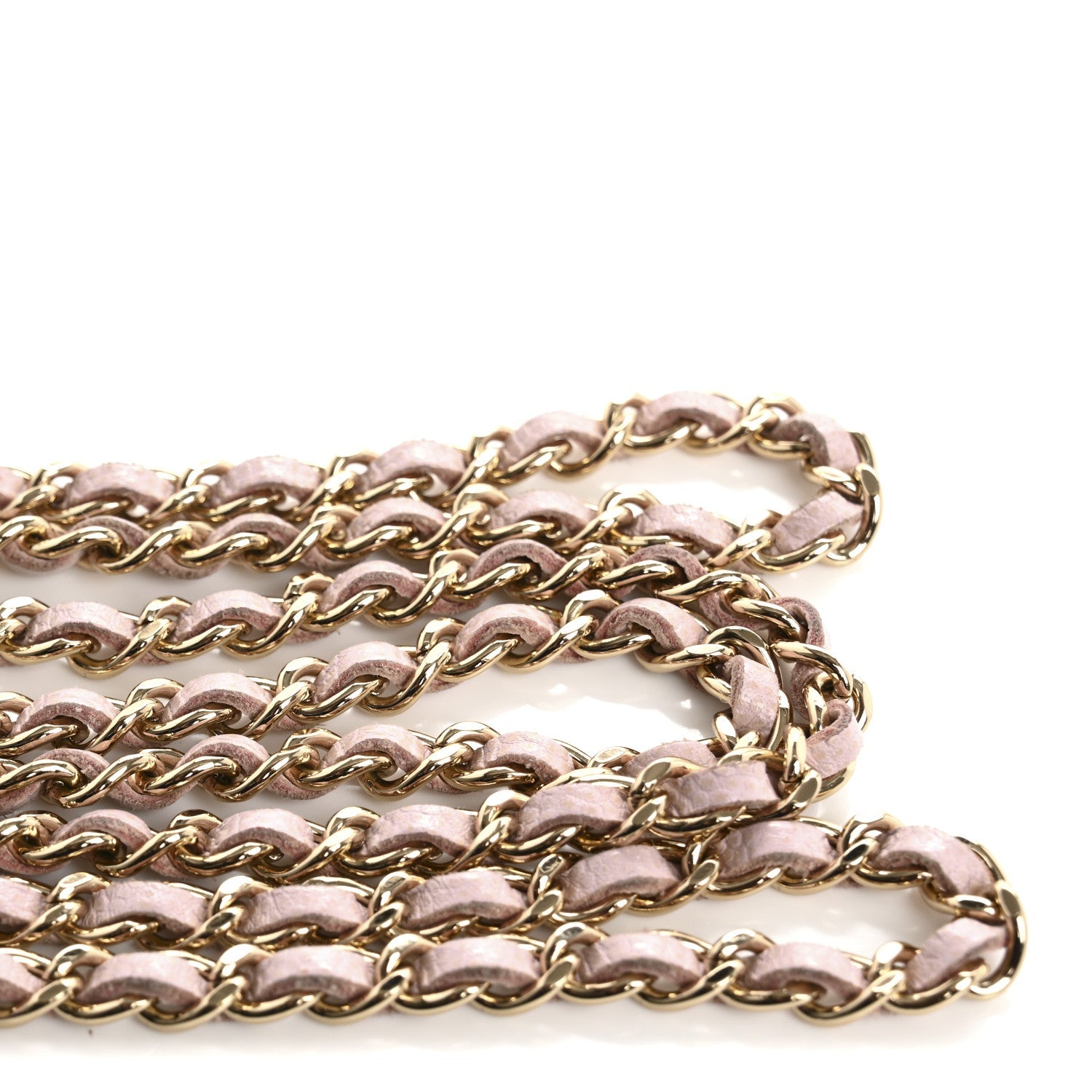 Caviar Quilted Coco Candy  Holder On Chain Light Pink