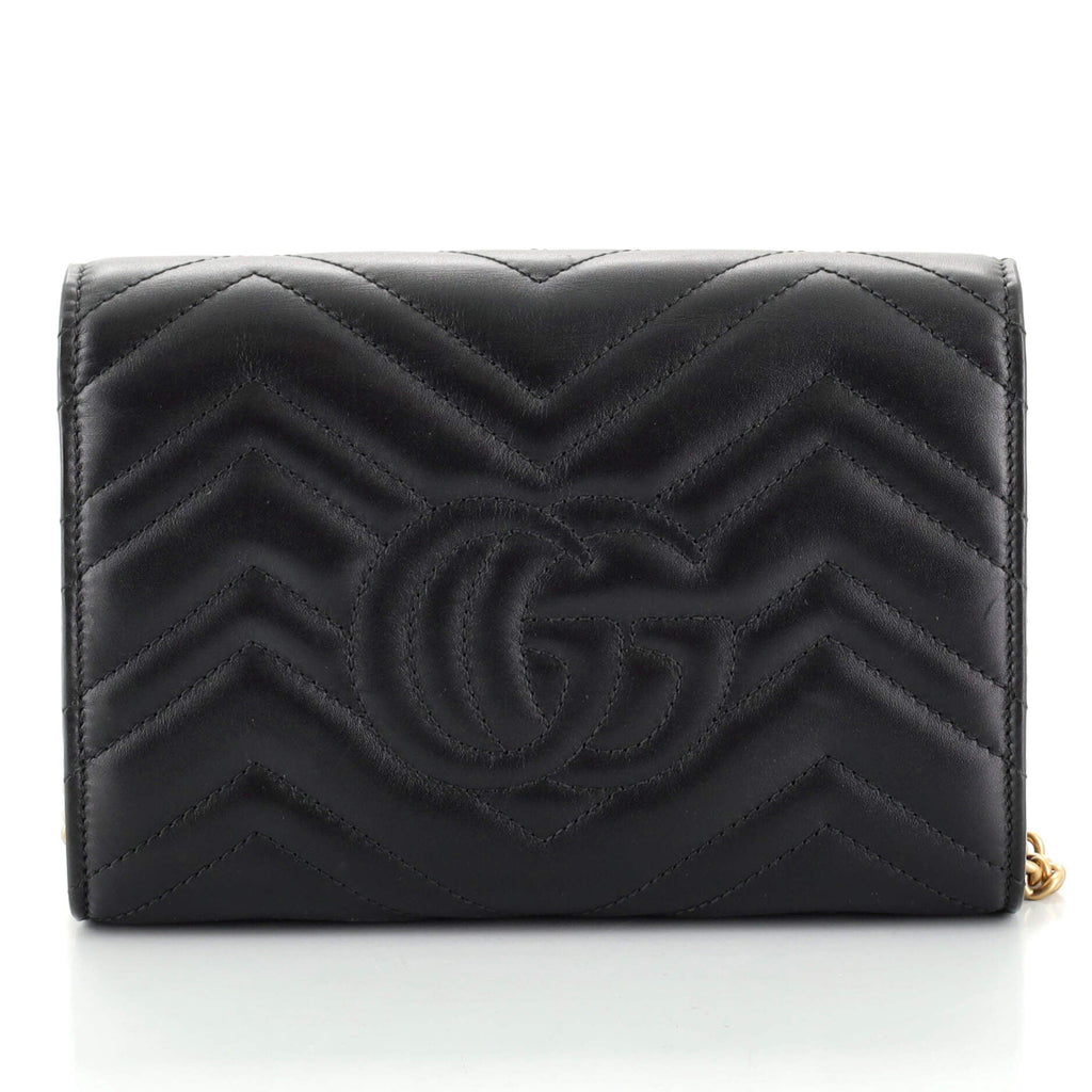 GG Marmont Chain Wallet Matelasse Leather Mini