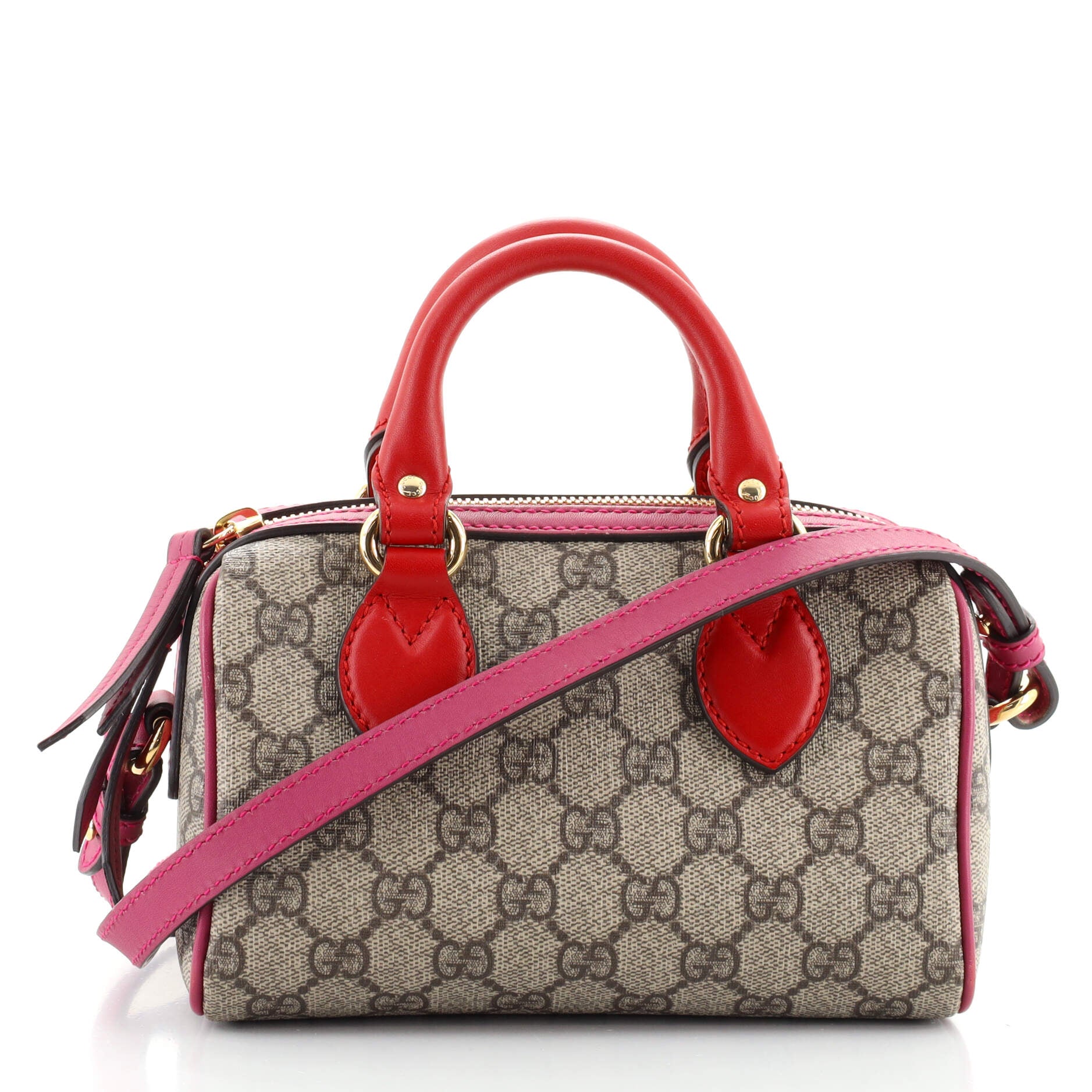 Convertible Boston Bag GG Coated Canvas Mini