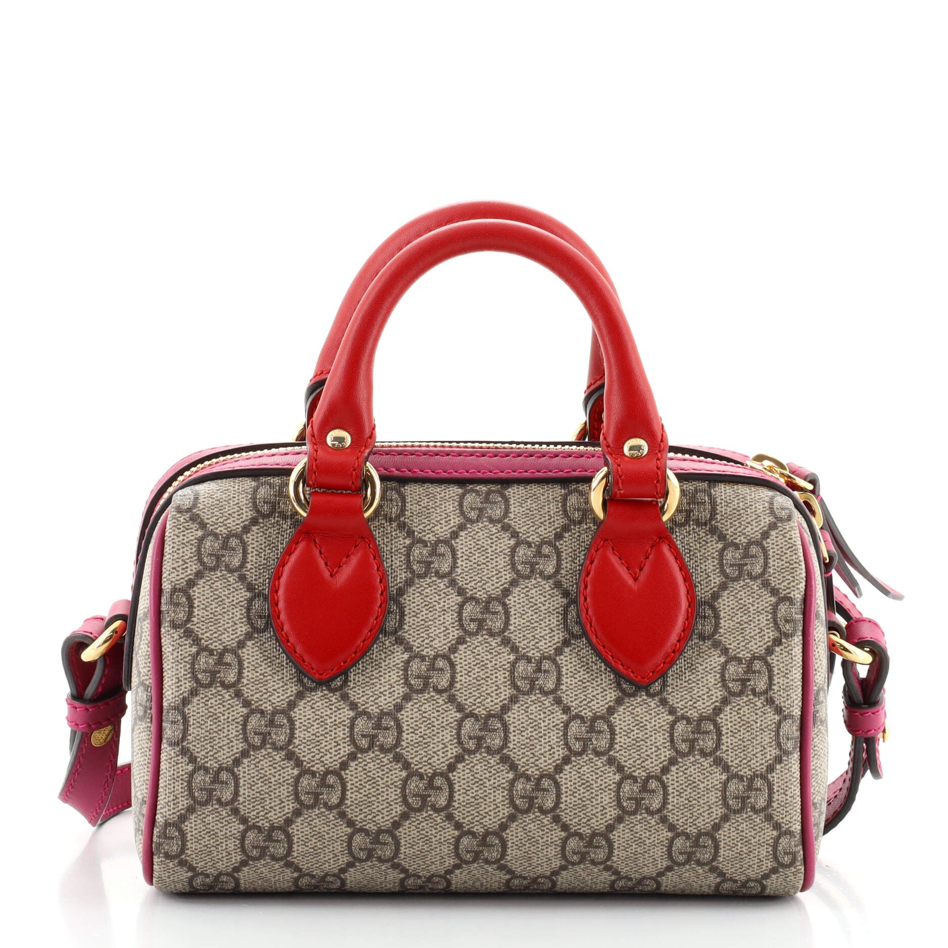 Convertible Boston Bag GG Coated Canvas Mini