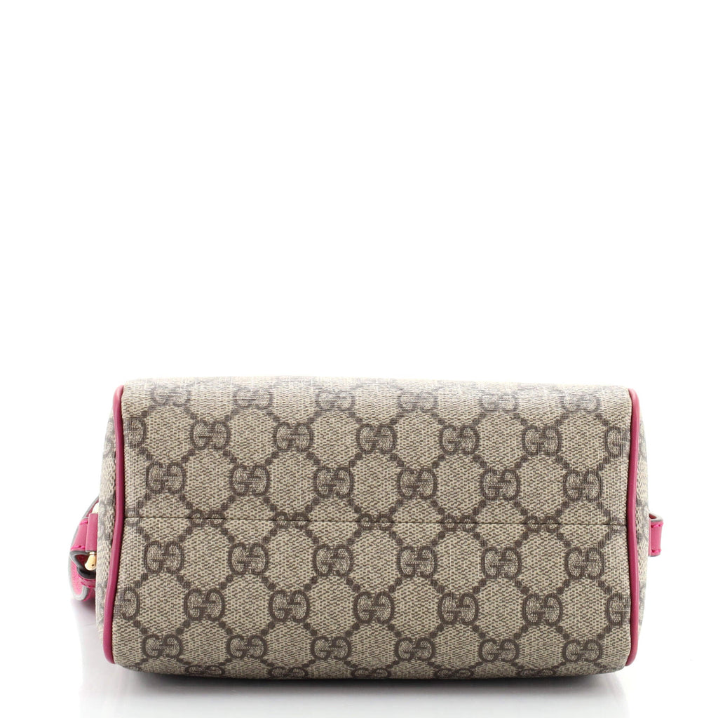 Convertible Boston Bag GG Coated Canvas Mini