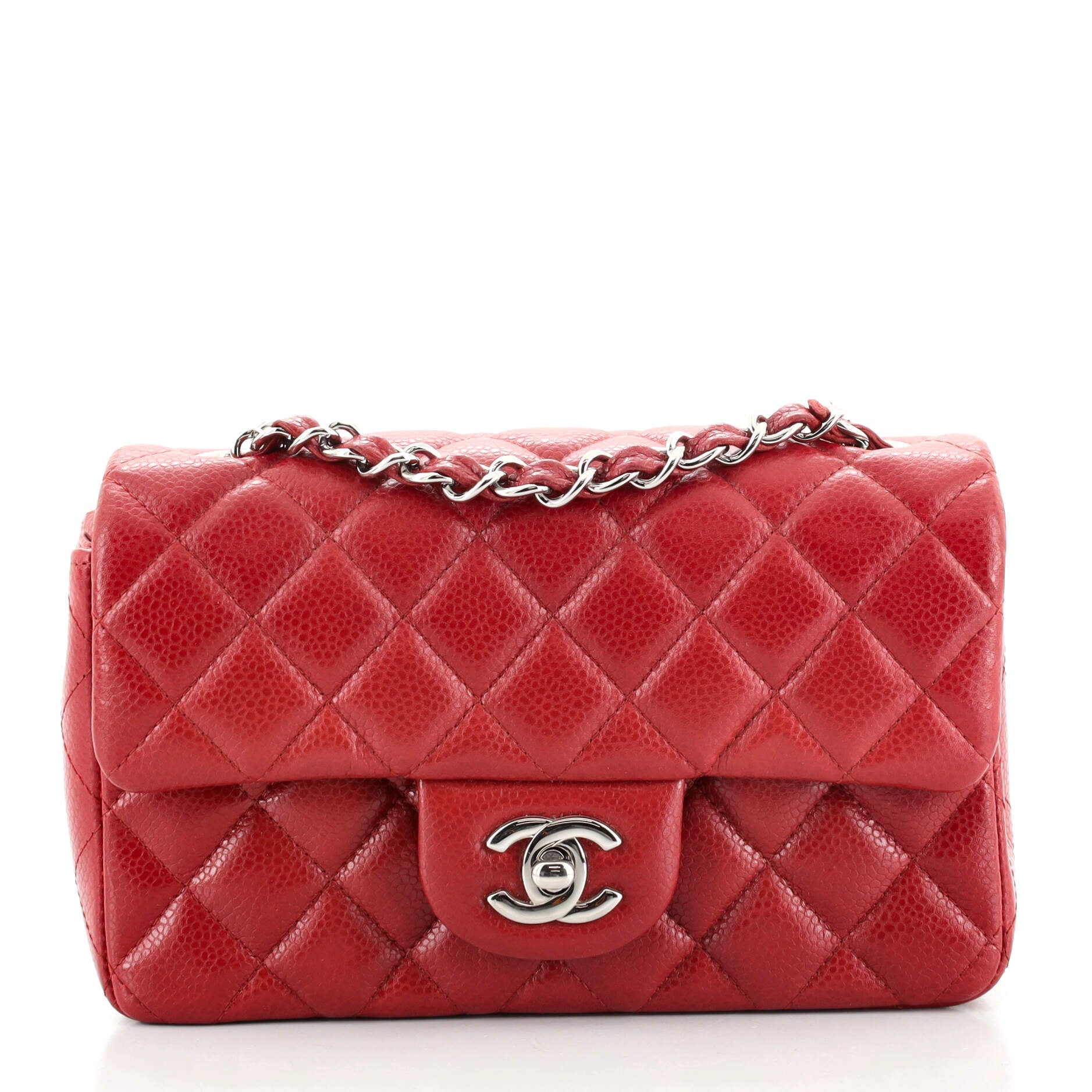 Classic Single Flap Bag Quilted Caviar Mini