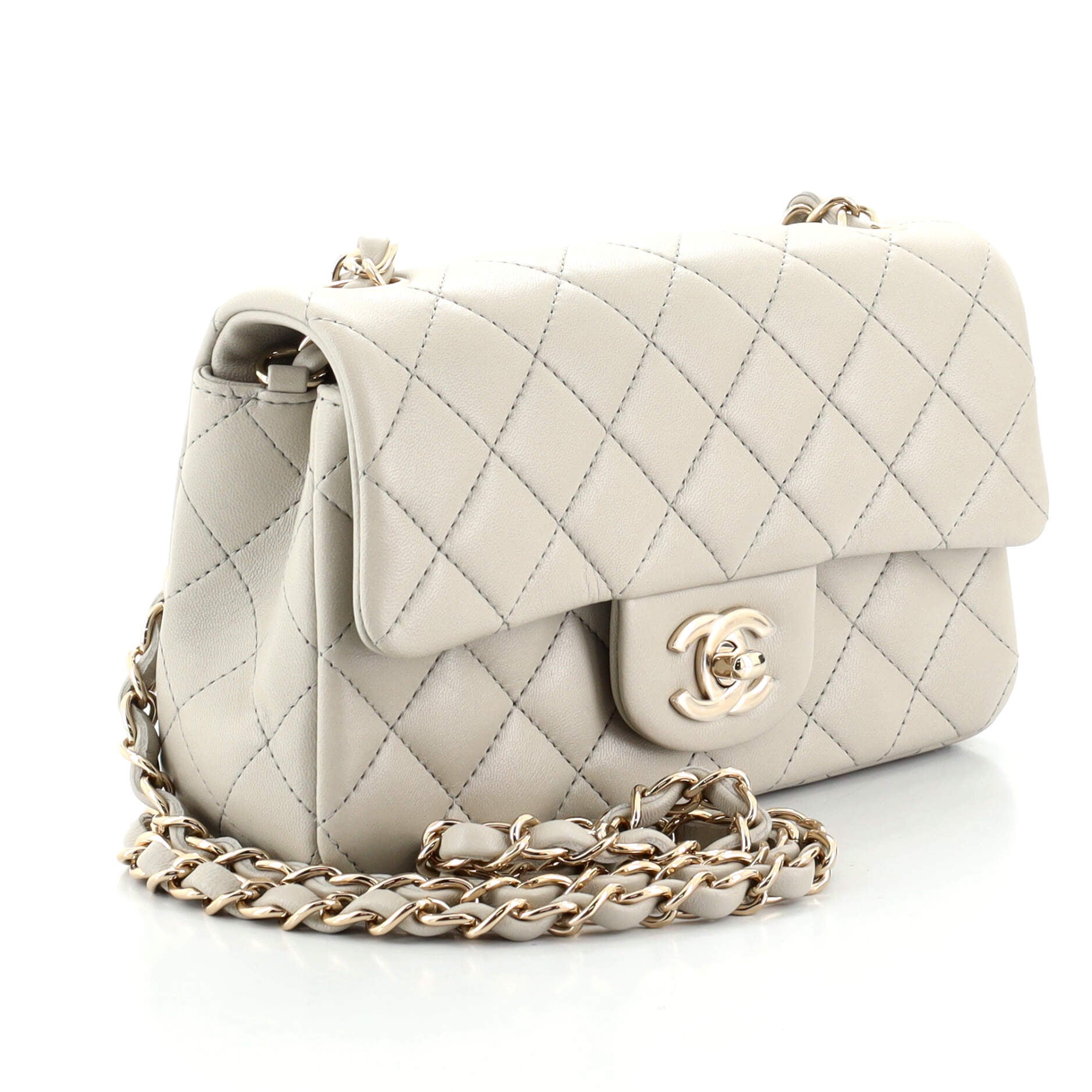 Classic Single Flap Bag Quilted Lambskin Mini