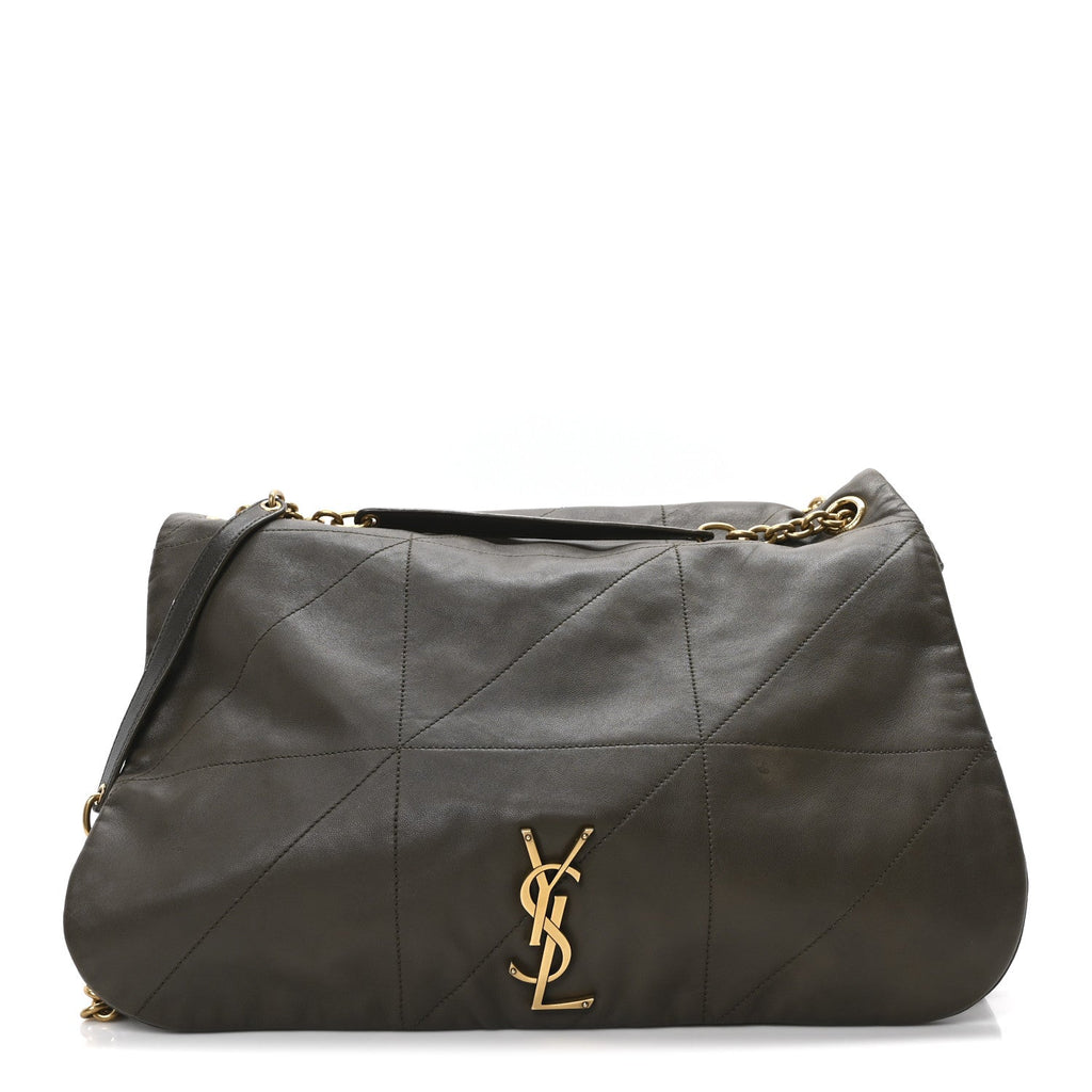 Lambskin Matelasse Monogram Large Jamie 4.3 Light Musk