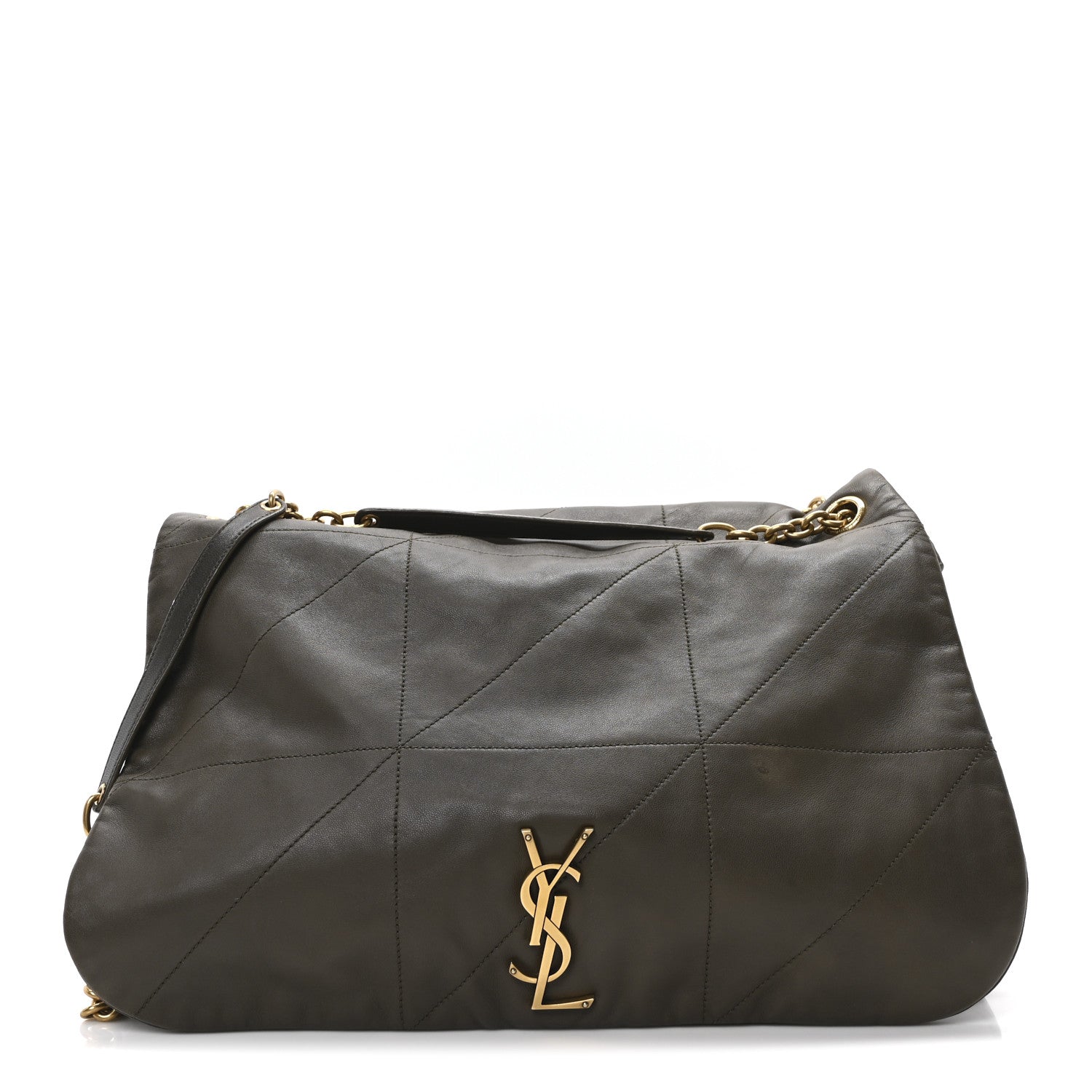 Lambskin Matelasse Monogram Large Jamie 4.3 Light Musk