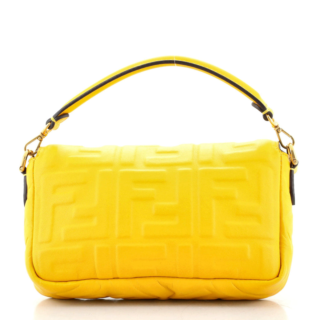 Baguette NM Bag Zucca Embossed Leather Mini