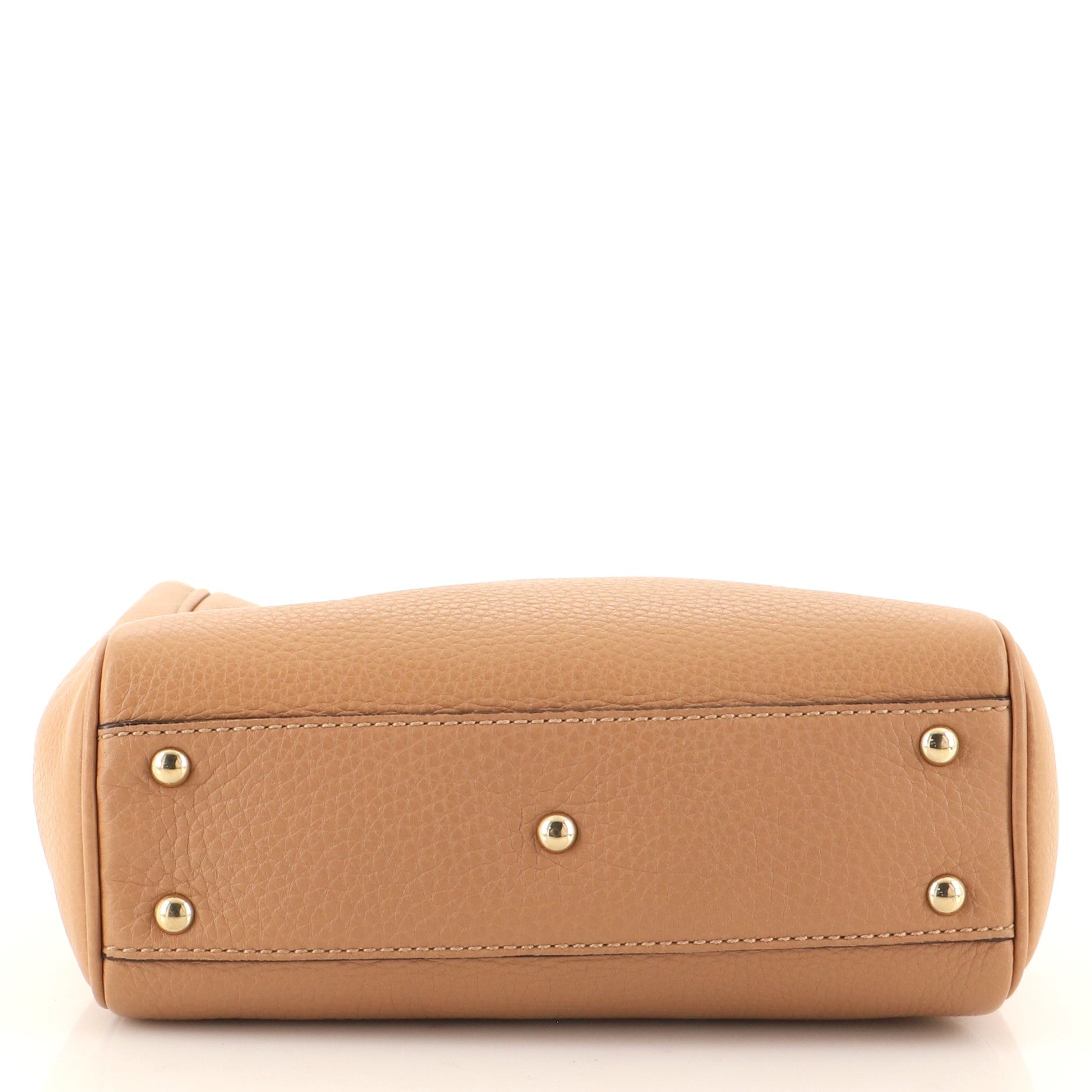Bamboo Shopper Tote Leather Mini