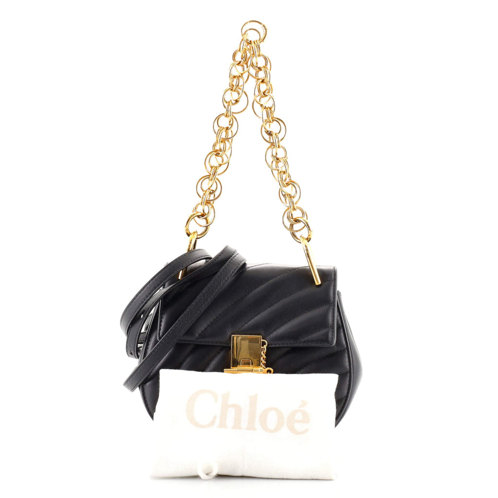 Drew Bijou Crossbody Bag Quilted Leather Mini