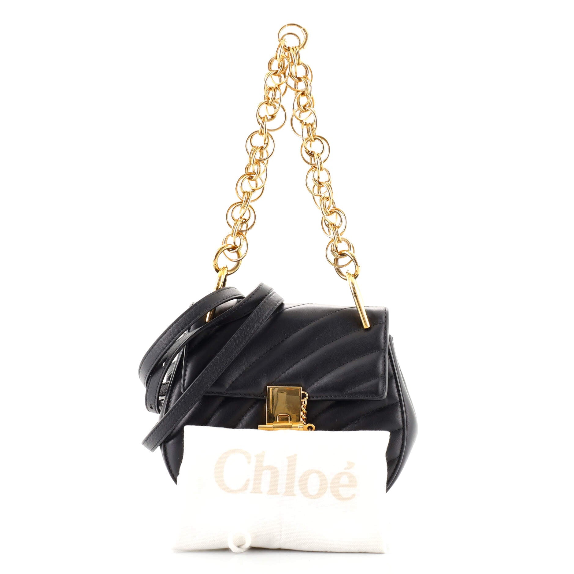 Drew Bijou Crossbody Bag Quilted Leather Mini