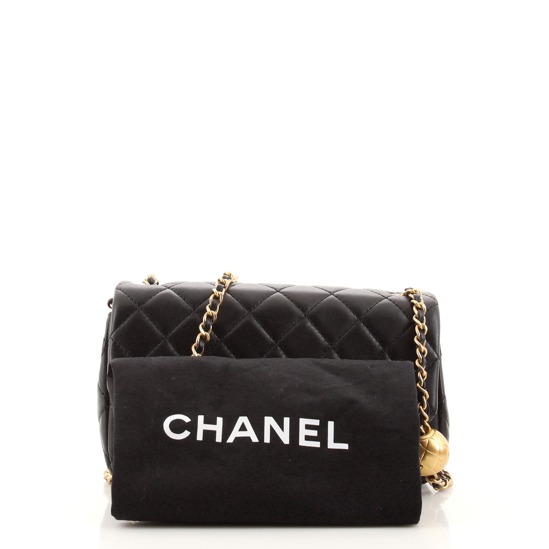 Pearl Crush Flap Bag Quilted Lambskin Mini