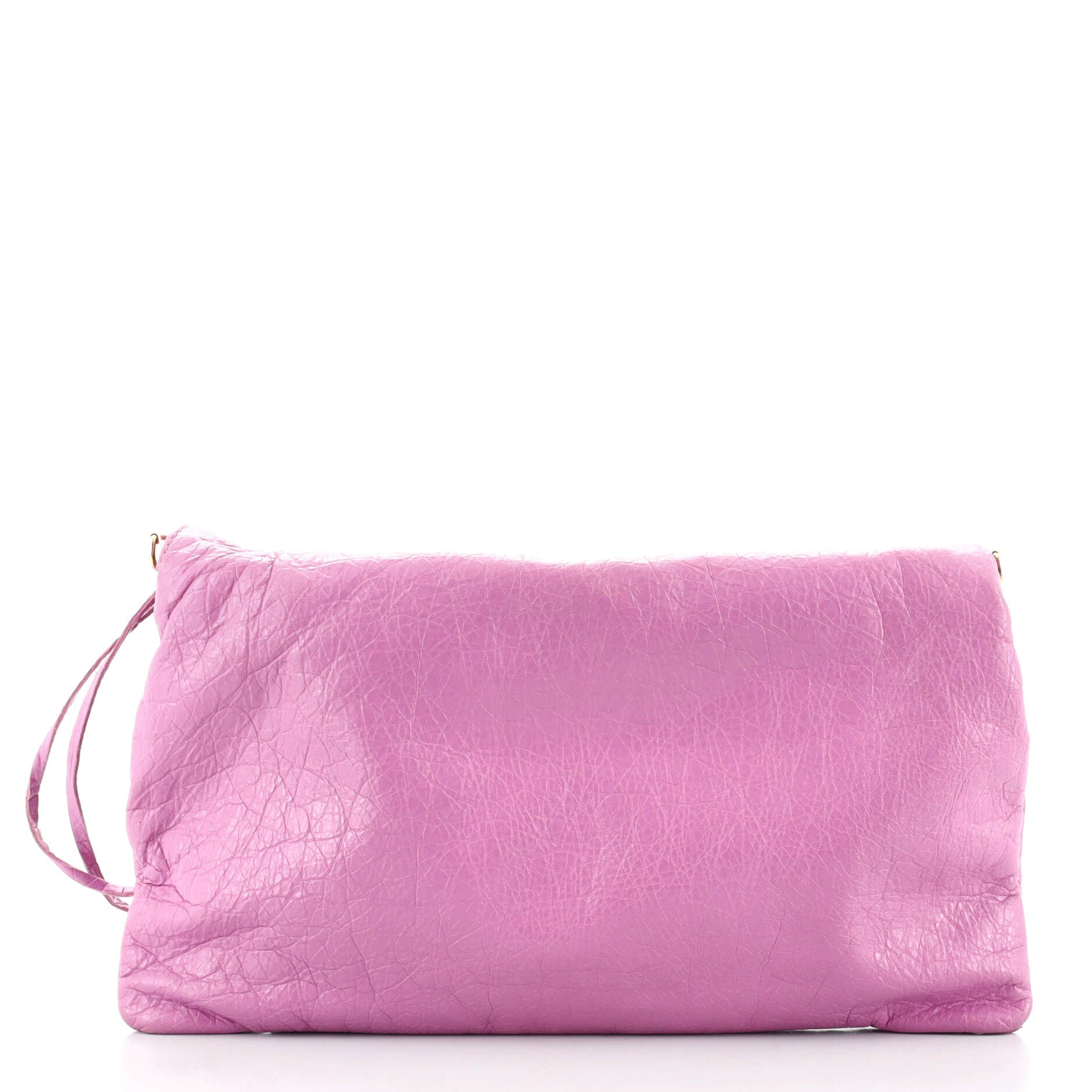 Classic Studs Envelope Strap Clutch Leather