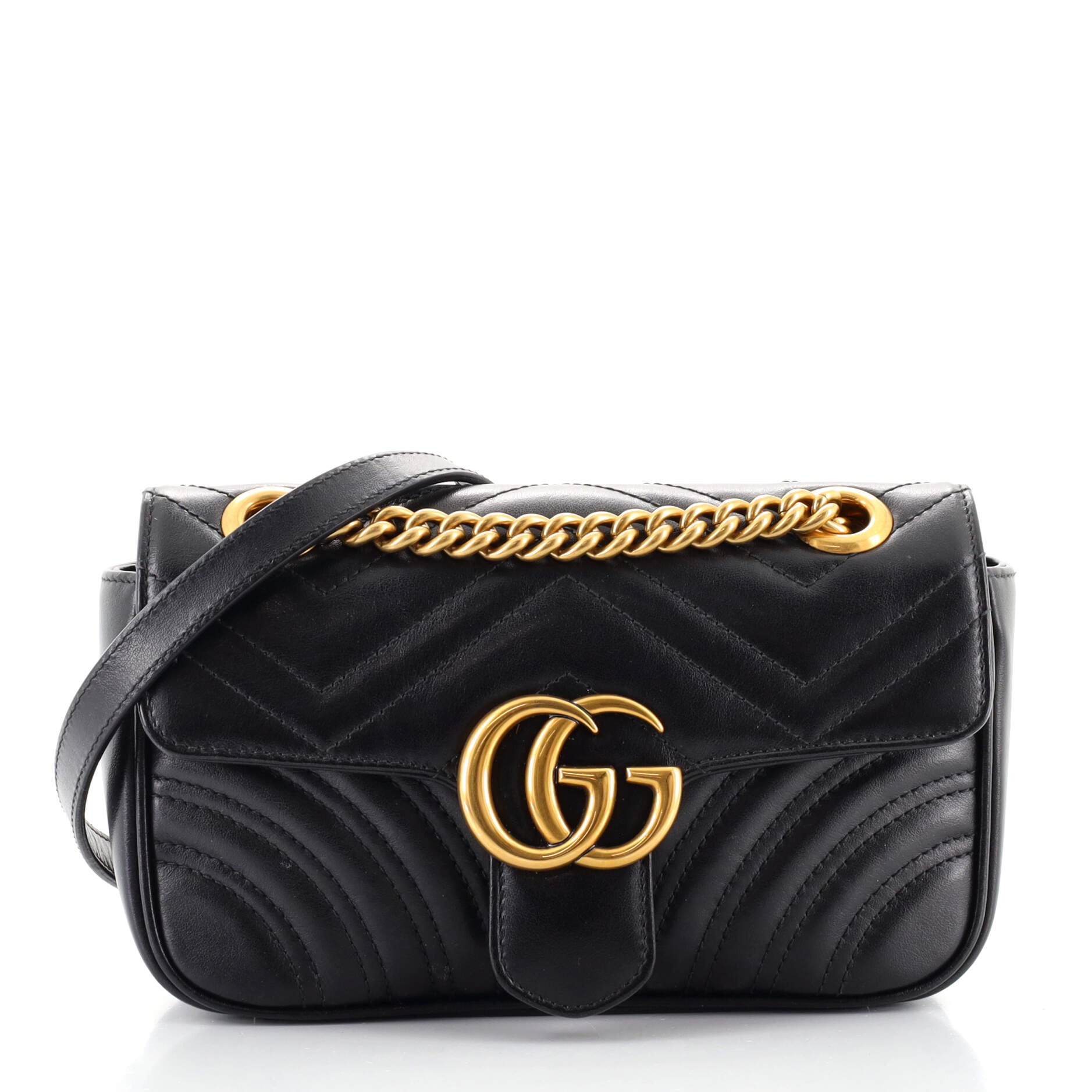 GG Marmont Flap Bag Matelasse Leather Mini