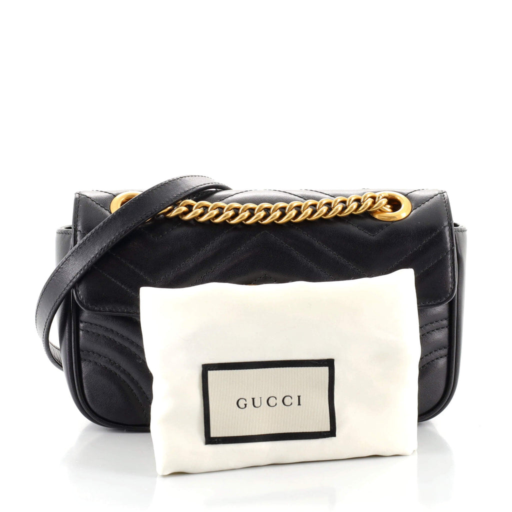 GG Marmont Flap Bag Matelasse Leather Mini