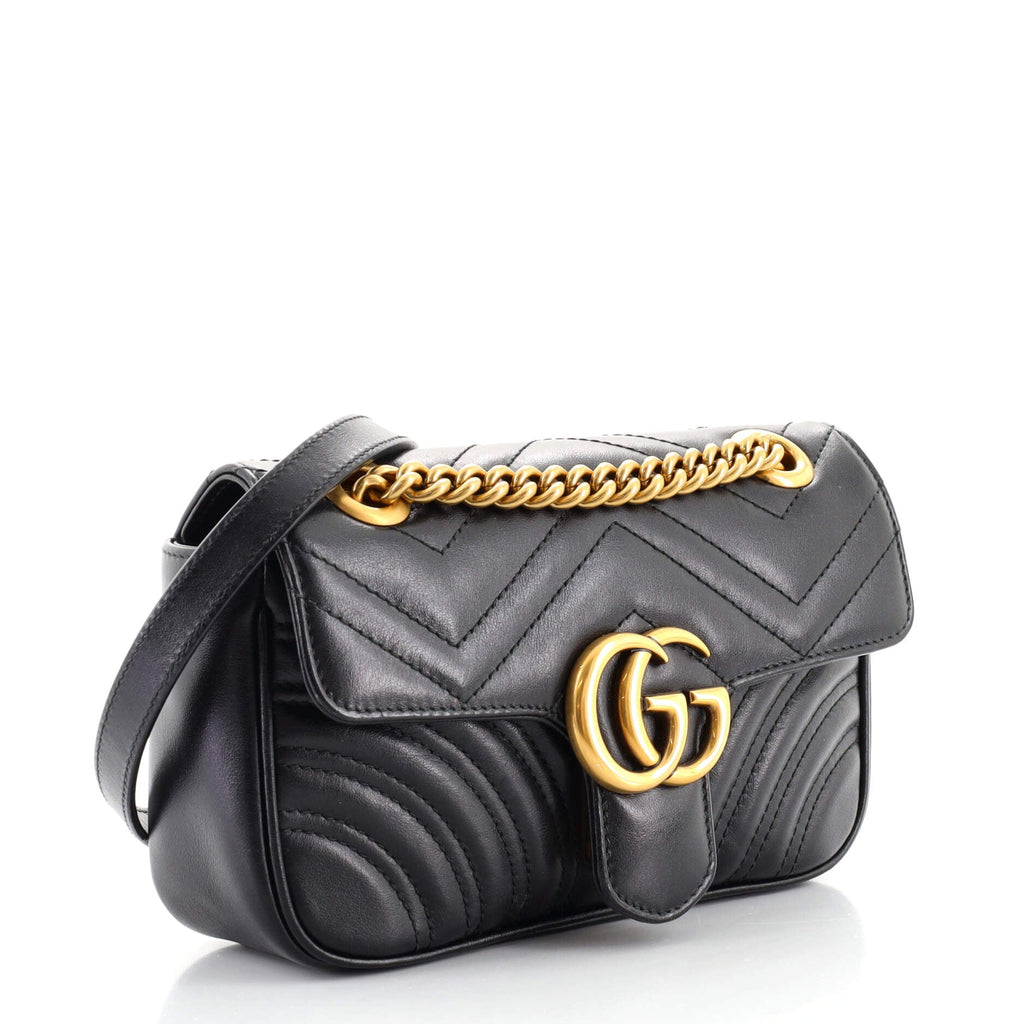 GG Marmont Flap Bag Matelasse Leather Mini
