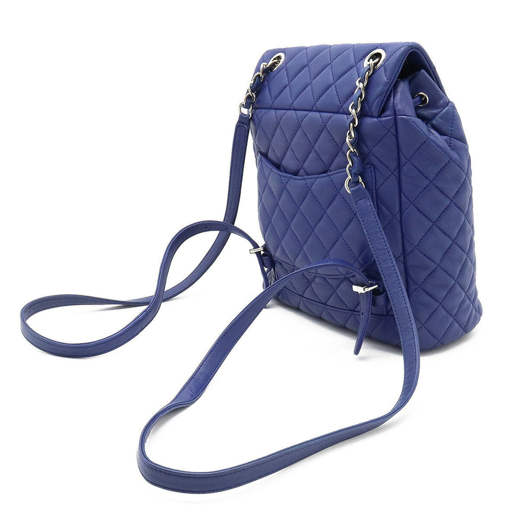 Chanel Lambskin Matelassé Coco Mark Backpack A91121