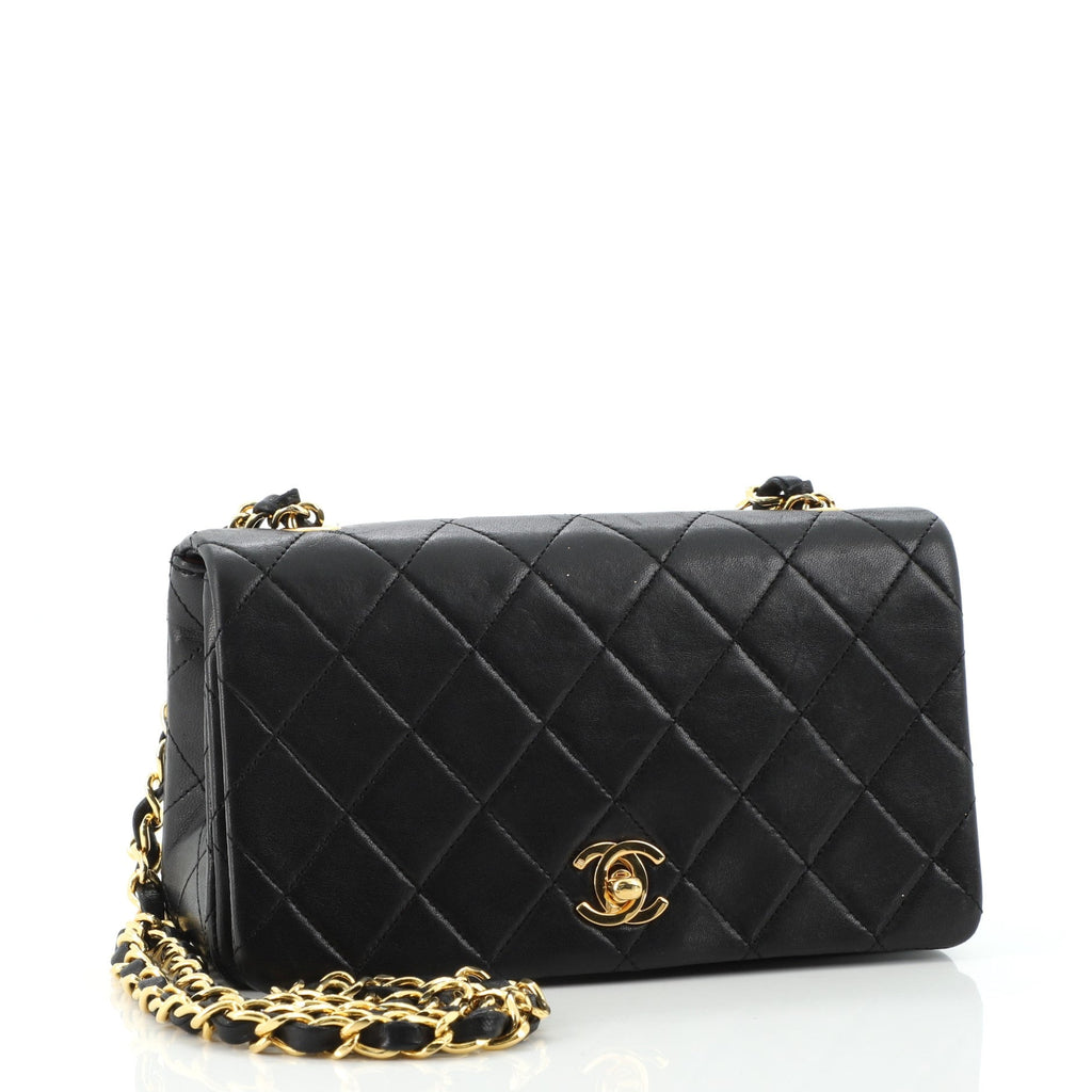 Vintage Full Flap Bag Quilted Lambskin Mini