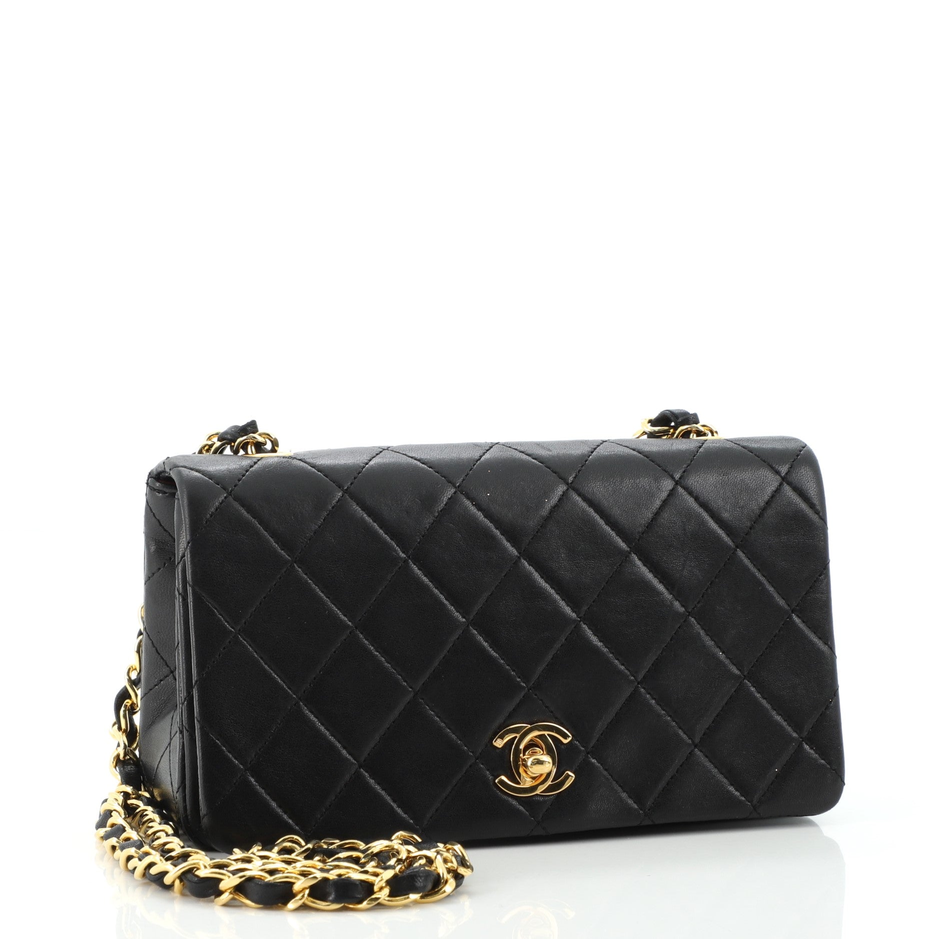 Vintage Full Flap Bag Quilted Lambskin Mini
