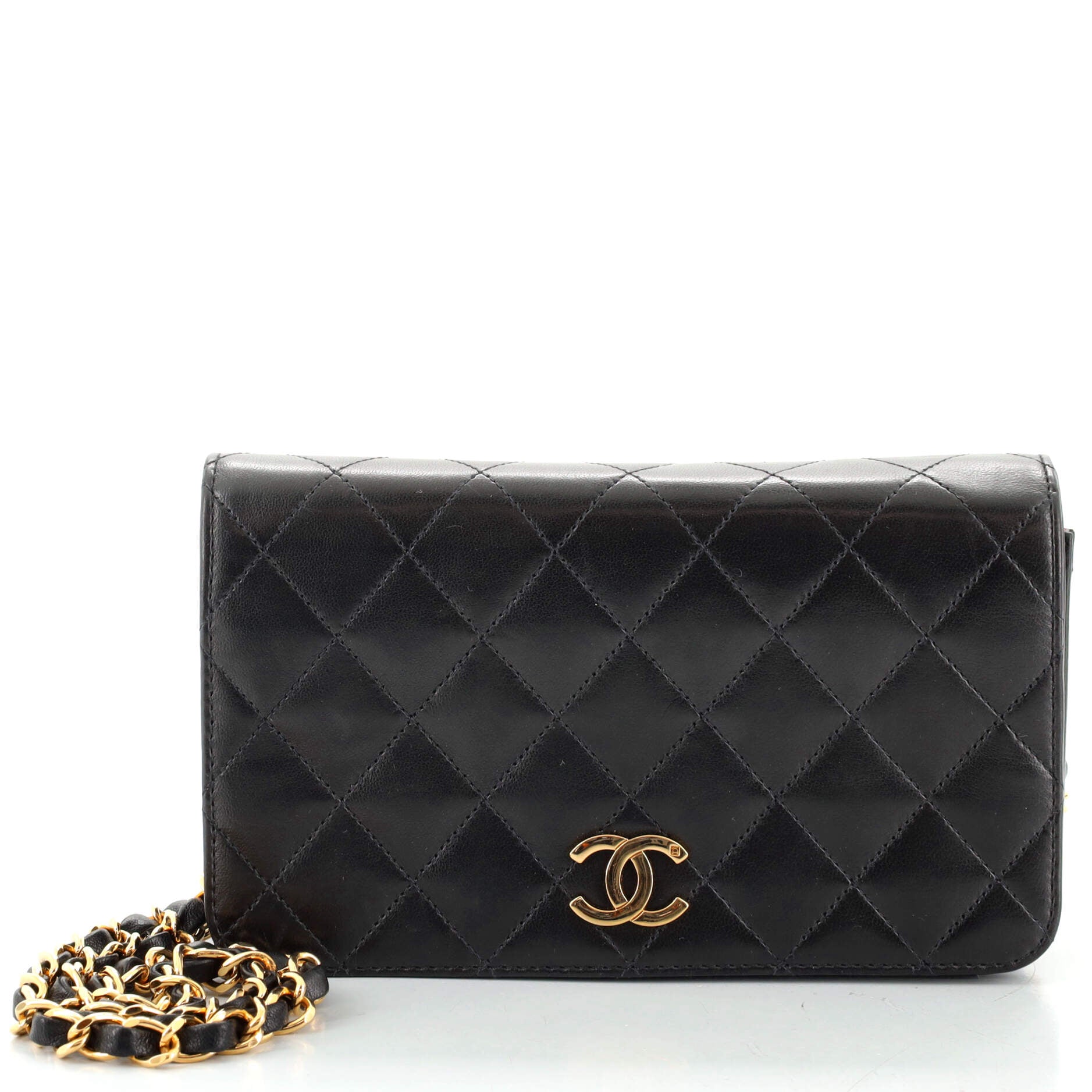 Vintage Full Flap Bag Quilted Lambskin Mini