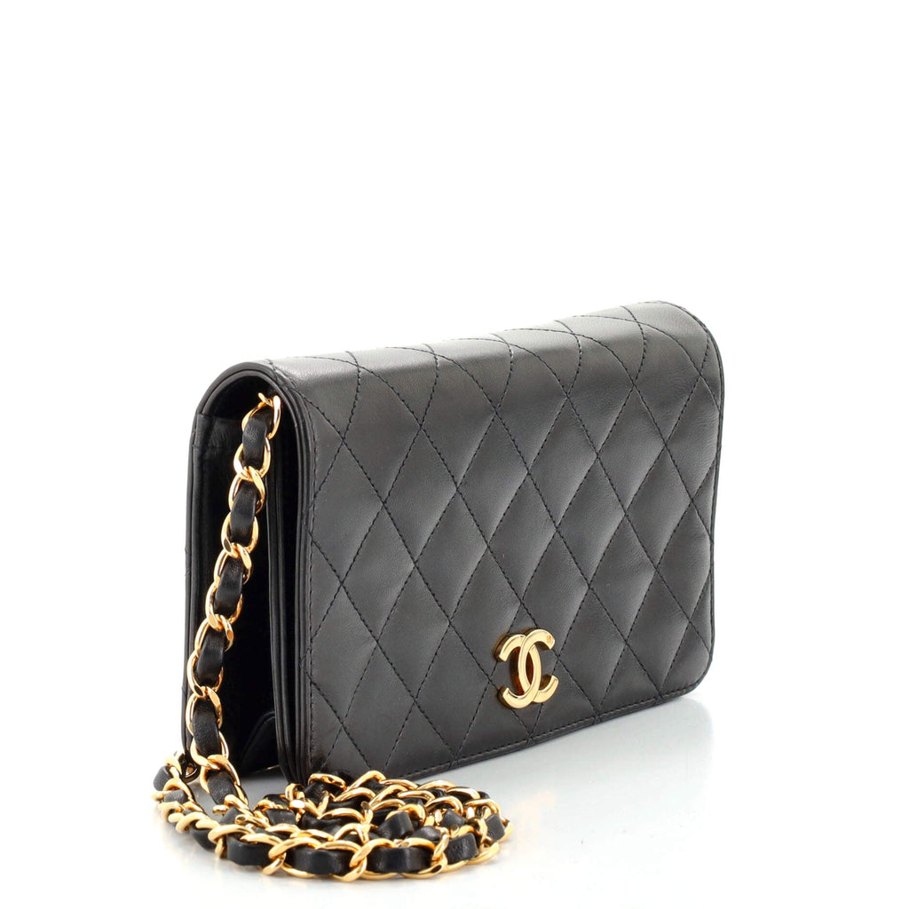 Vintage Full Flap Bag Quilted Lambskin Mini