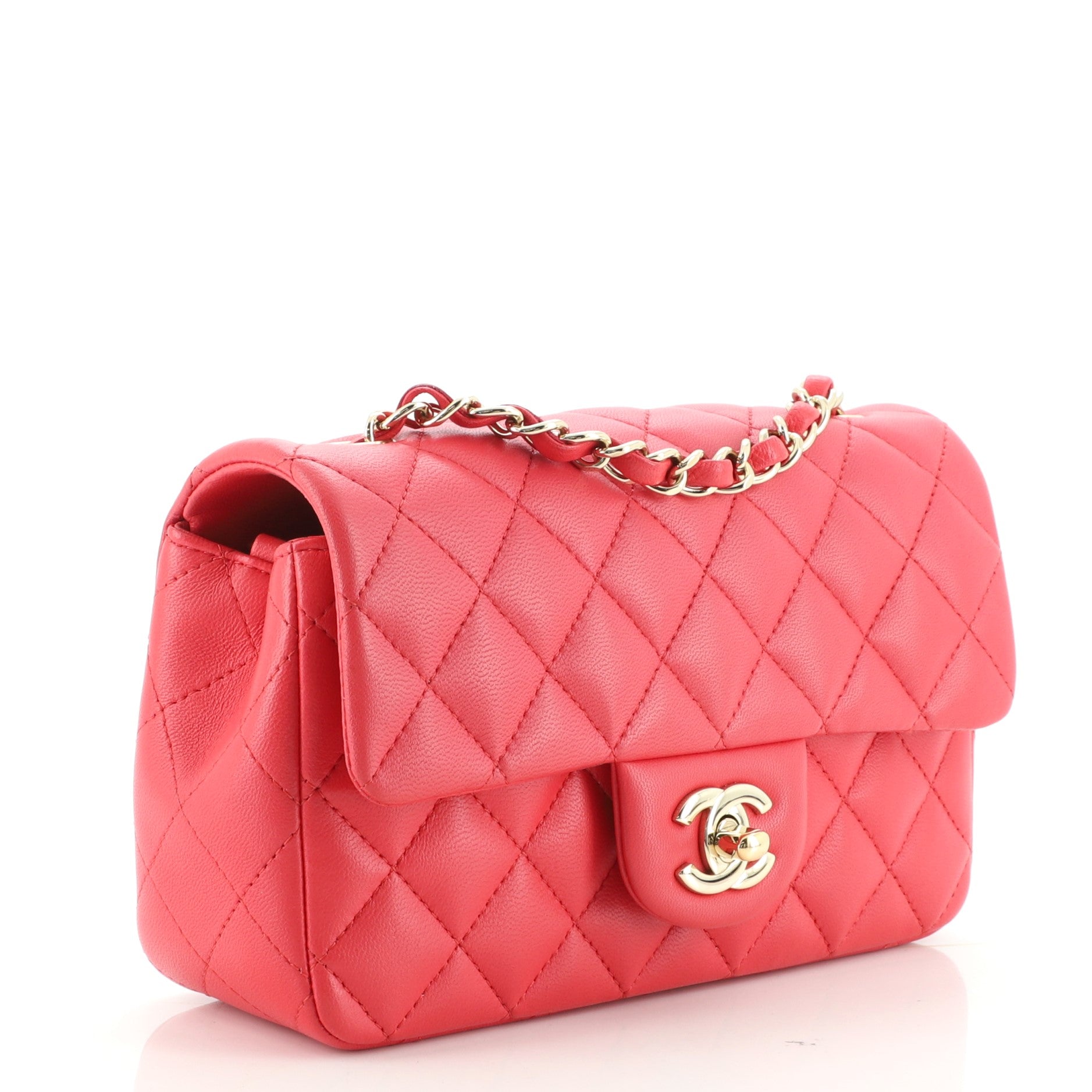 Classic Single Flap Bag Quilted Lambskin Mini