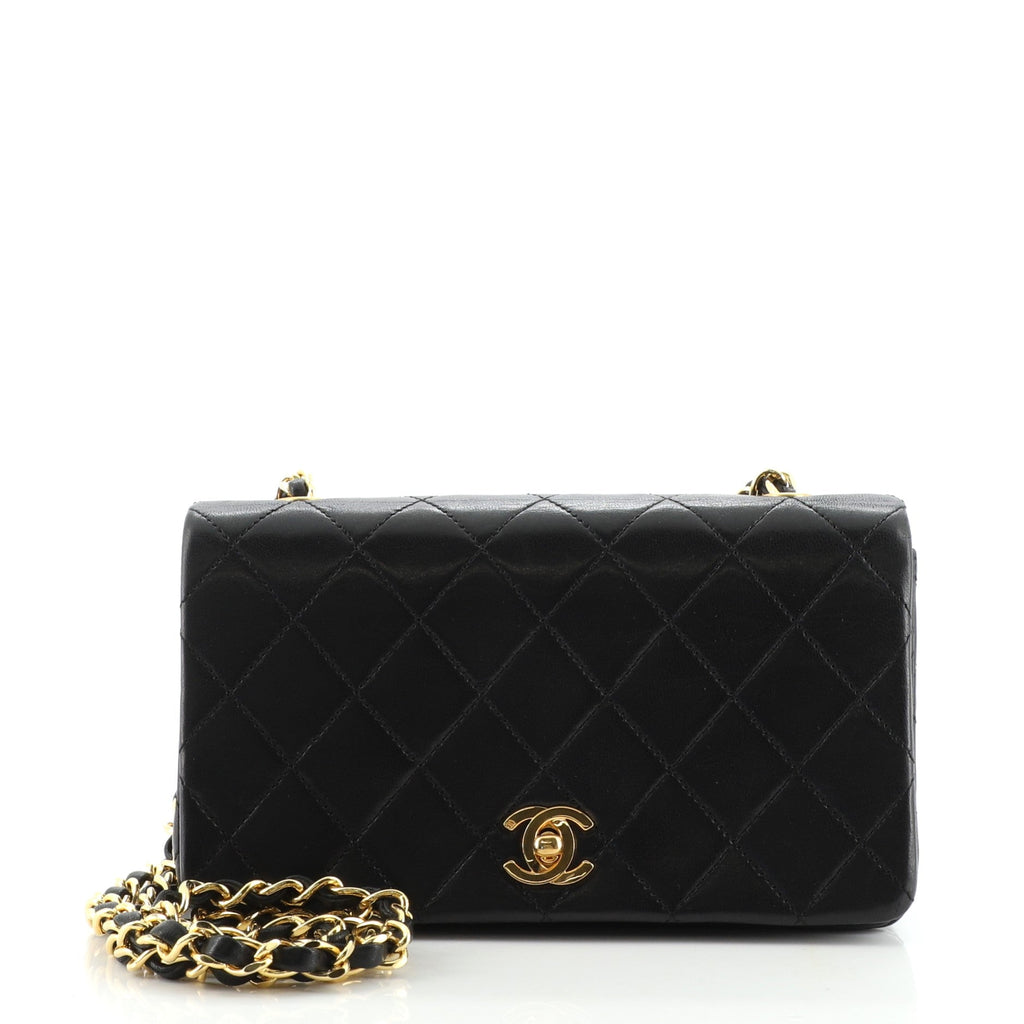Vintage Full Flap Bag Quilted Lambskin Mini