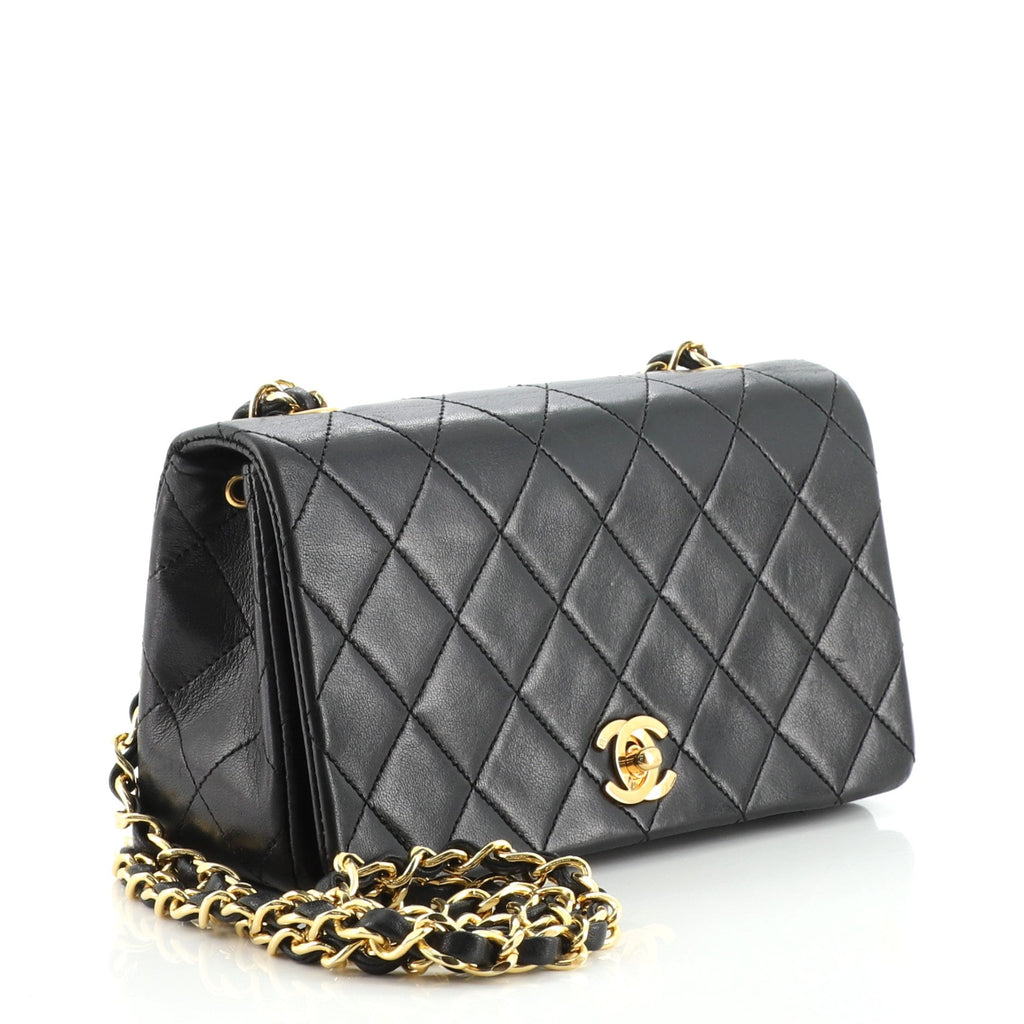 Vintage Full Flap Bag Quilted Lambskin Mini
