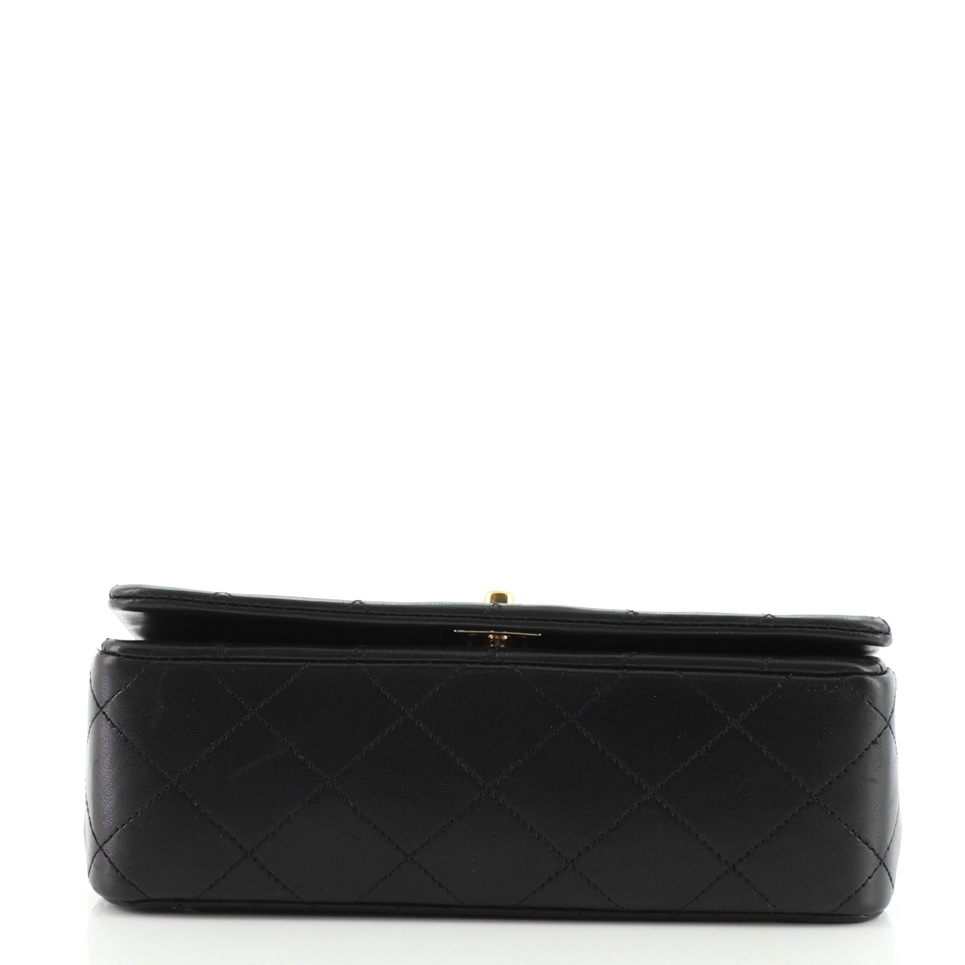 Vintage Full Flap Bag Quilted Lambskin Mini