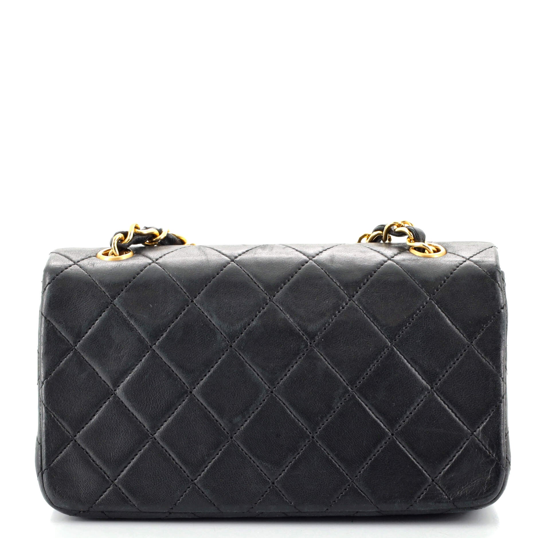 Vintage Full Flap Bag Quilted Lambskin Mini