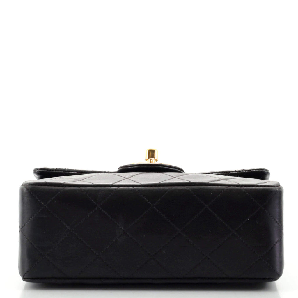 Vintage Square Classic Single Flap Bag Quilted Lambskin Mini