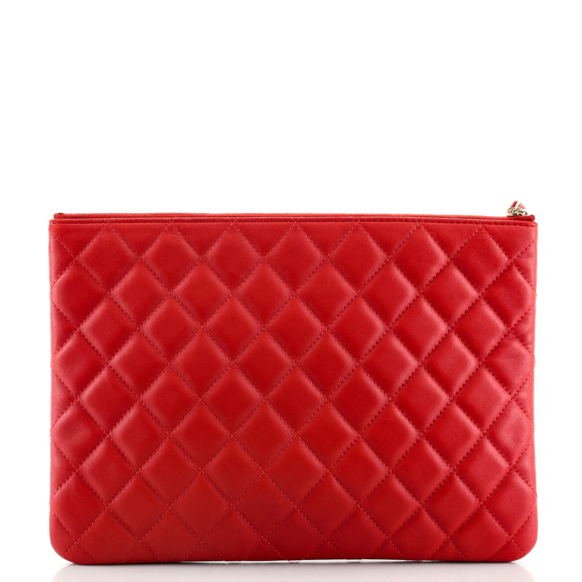 CC Casino O Case Clutch Quilted Lambskin Medium