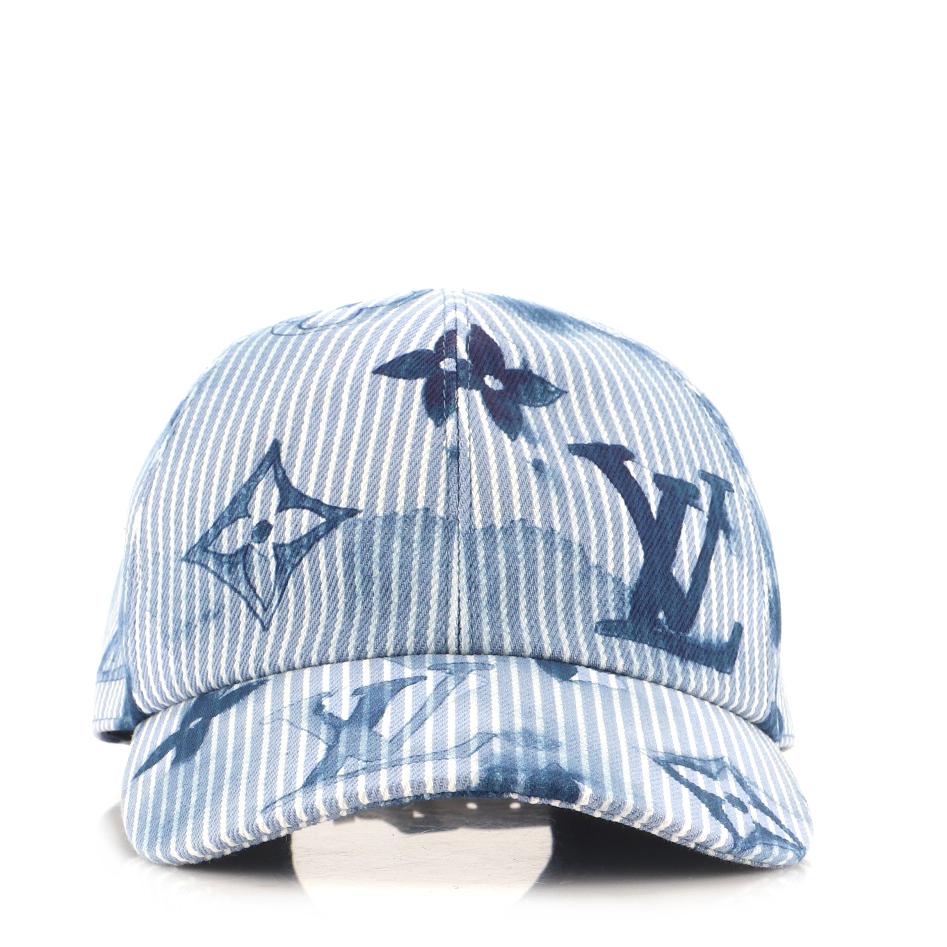Hickory Cap Limited Edition Monogram Watercolor Stripes Denim XXL