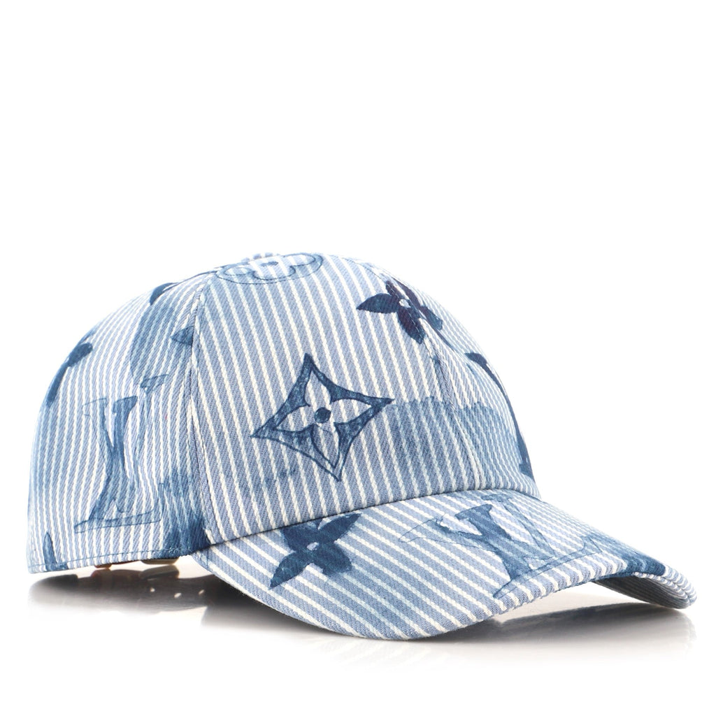 Hickory Cap Limited Edition Monogram Watercolor Stripes Denim XXL