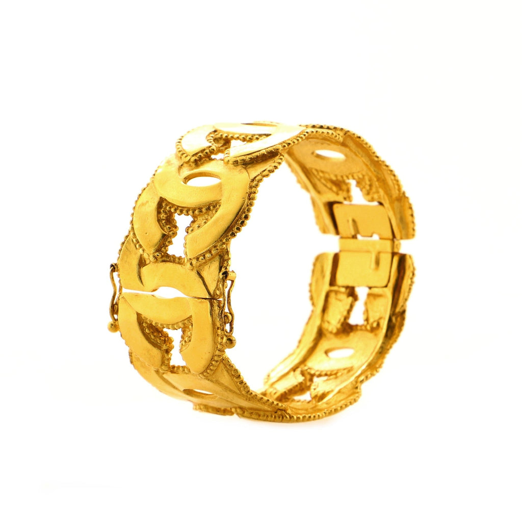 CC Cut-Out Cuff Bracelet Metal Medium