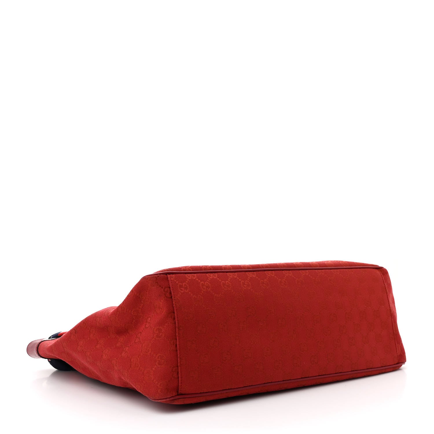 Monogram Large Positano Tote Red