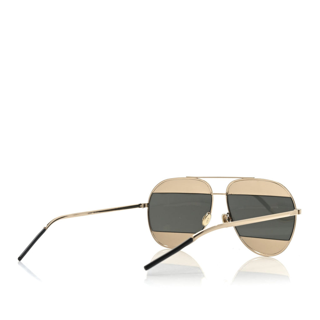 Split 1 Aviator Sunglasses Gold