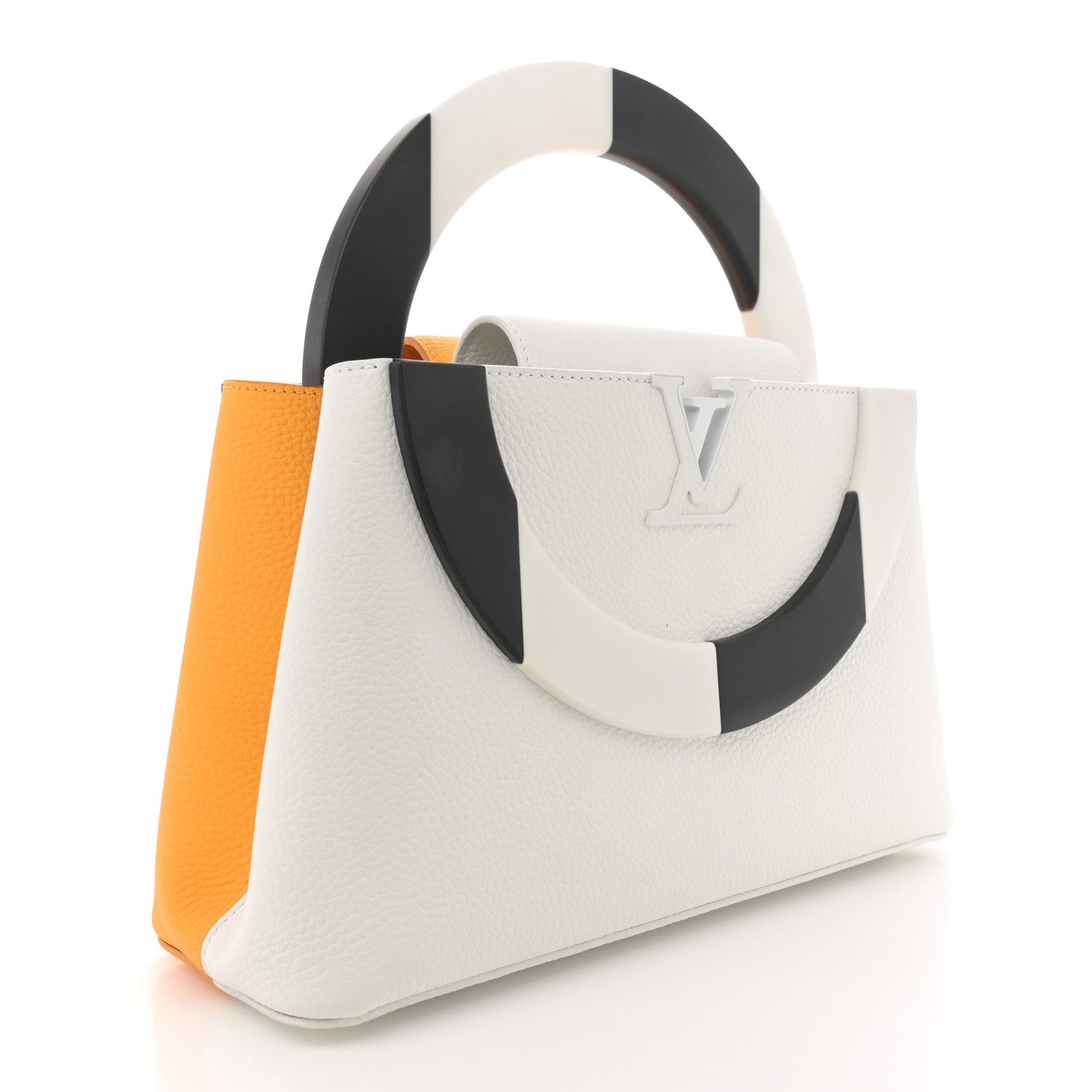 Taurillon Bolsa Capucines MM Orange White