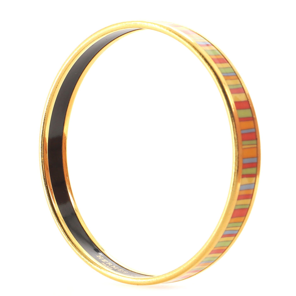 Bangle Bracelet Printed Enamel Narrow