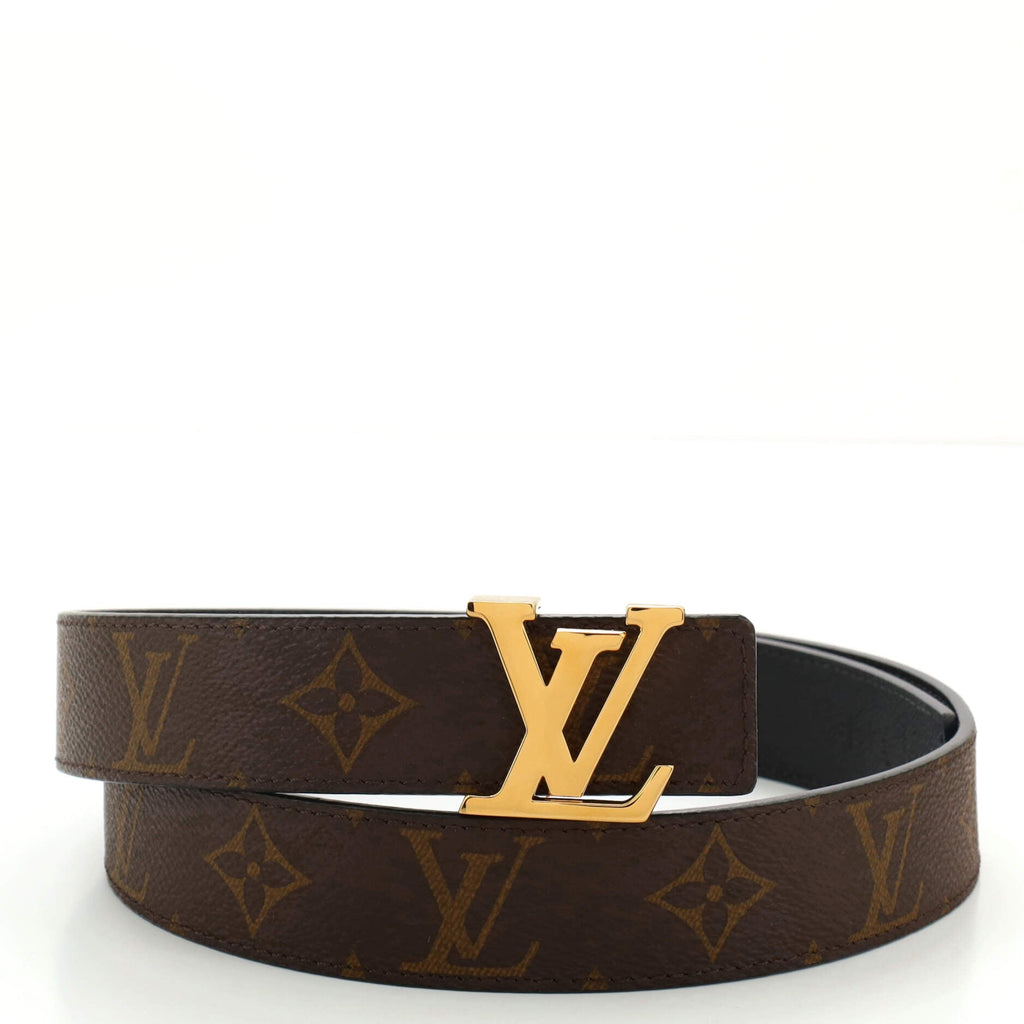 LV Initiales Reversible Belt Monogram Canvas and Leather Medium 80