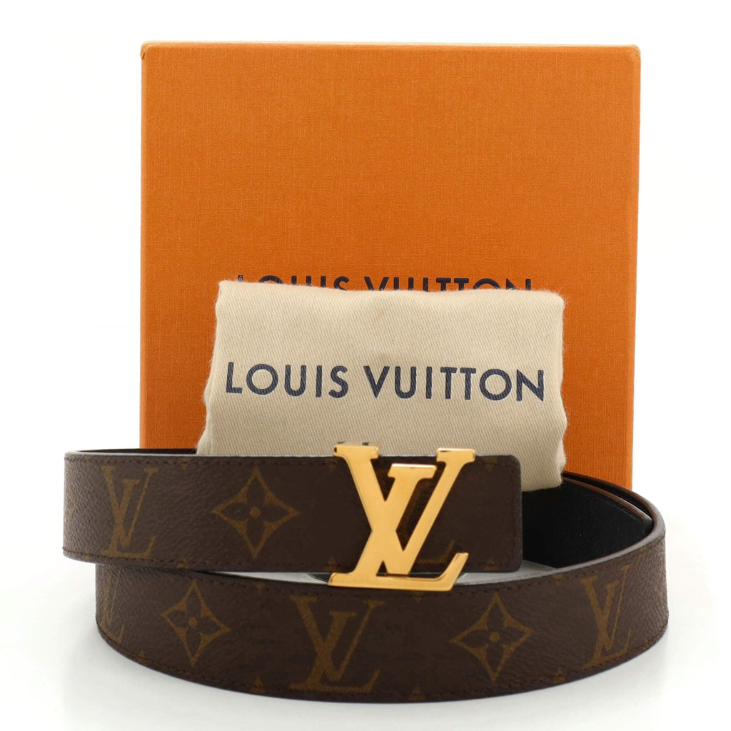 LV Initiales Reversible Belt Monogram Canvas and Leather Medium 80
