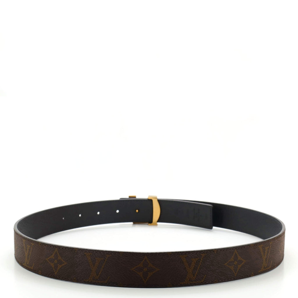LV Initiales Reversible Belt Monogram Canvas and Leather Medium 80