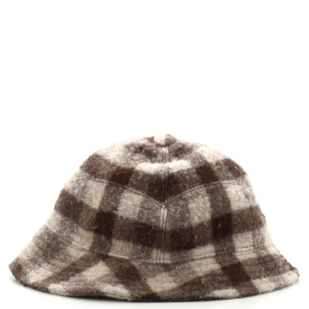 Embroidered Patch Bucket Hat Wool Large