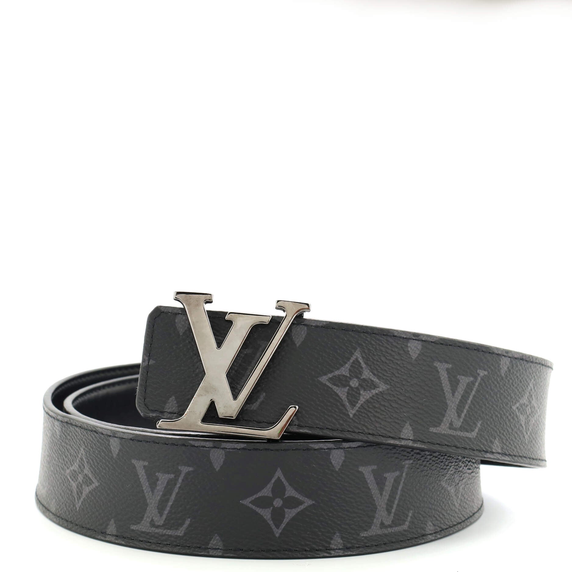 LV Initiales Reversible Belt Monogram Eclipse Canvas Wide 105