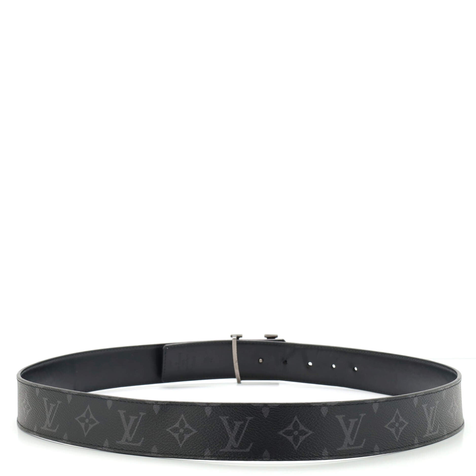 LV Initiales Reversible Belt Monogram Eclipse Canvas Wide 105