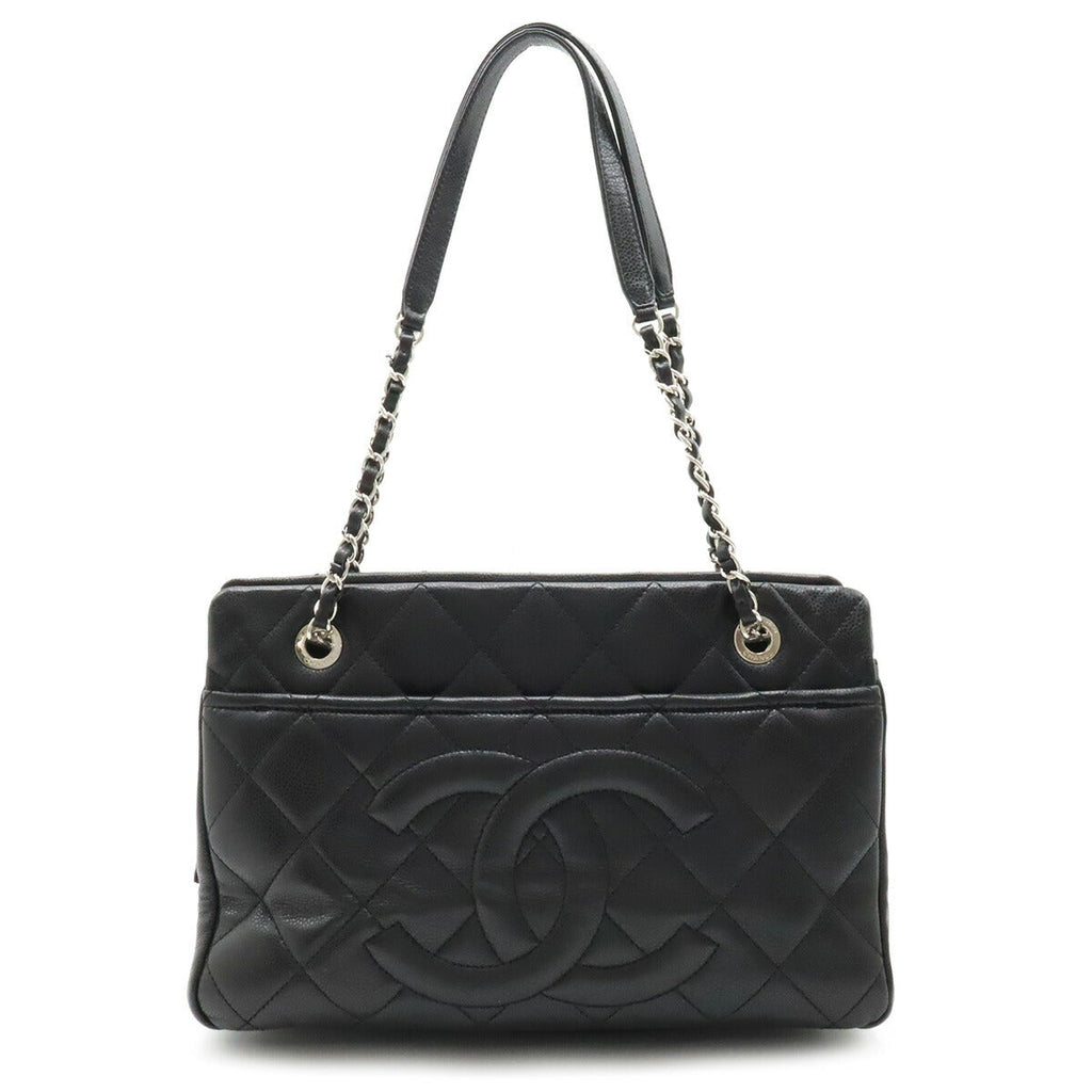 Chanel Caviar Skin Matelasse Coco Mark 2way Bag A67294
