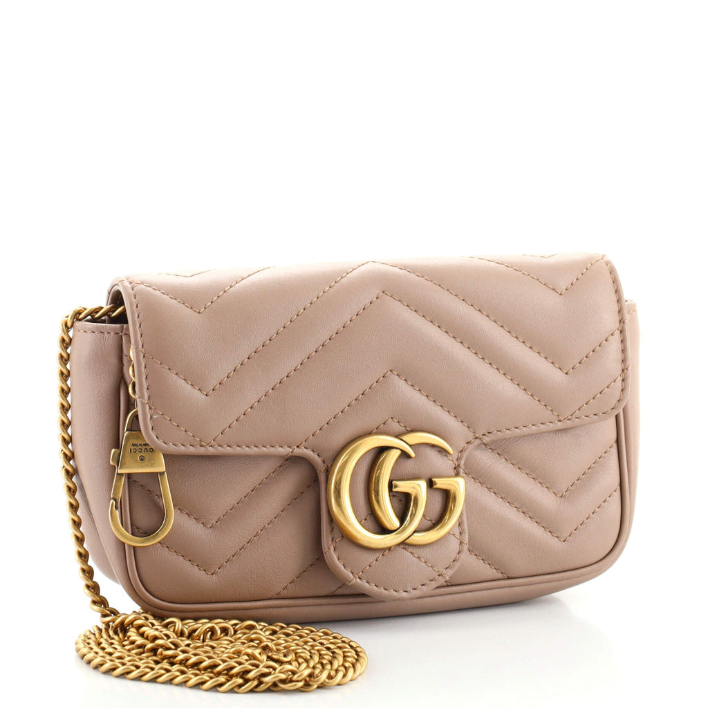 GG Marmont Flap Bag Matelasse Leather Super Mini