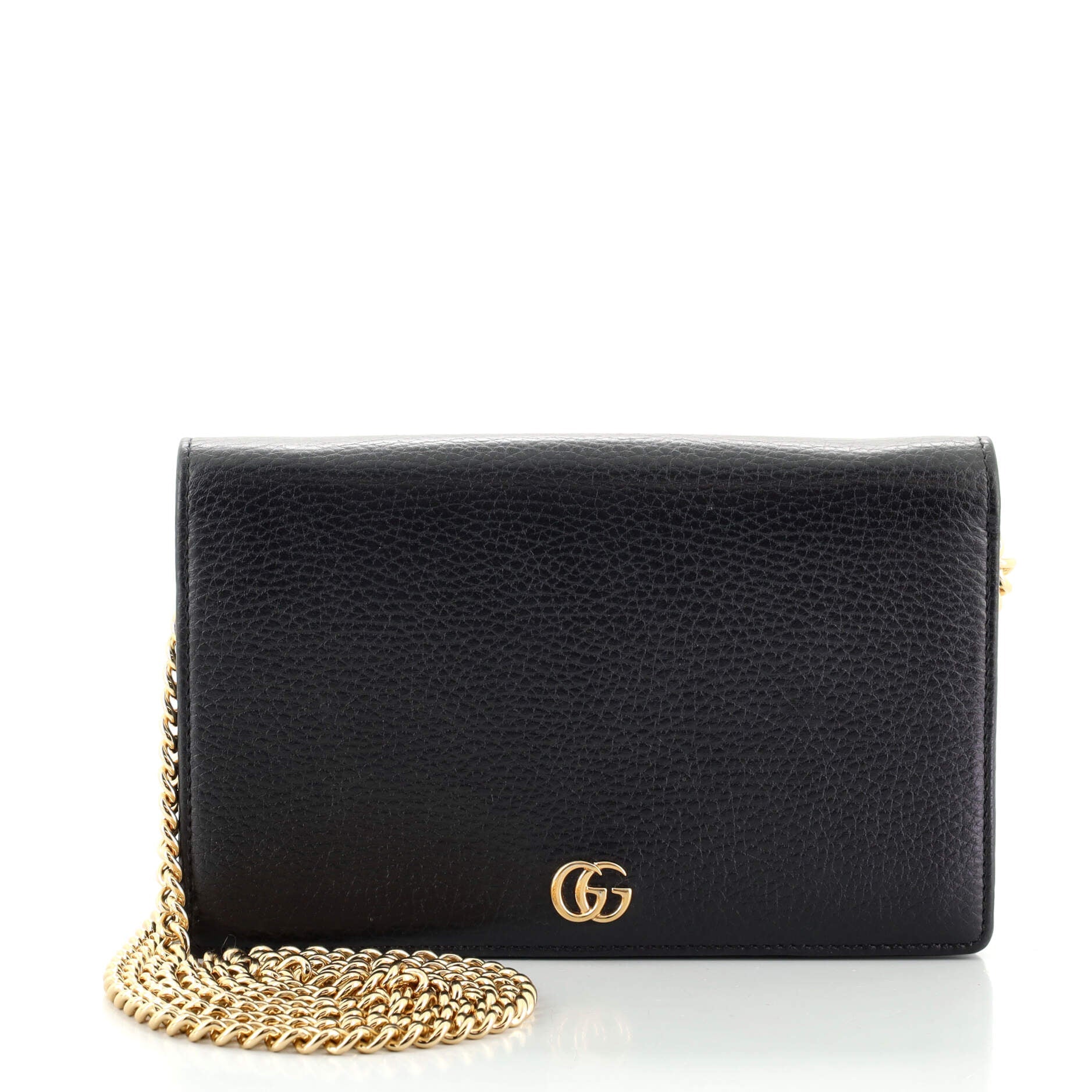 Petite GG Marmont Chain Wallet Leather Mini