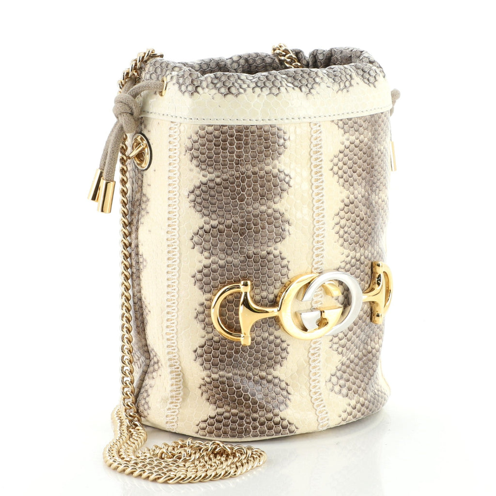 Zumi Bucket Bag Snakeskin Mini