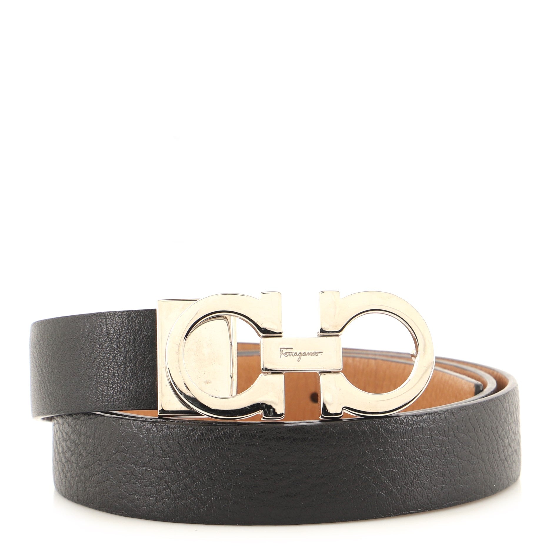 Gancini Reversible Belt Leather Medium 90